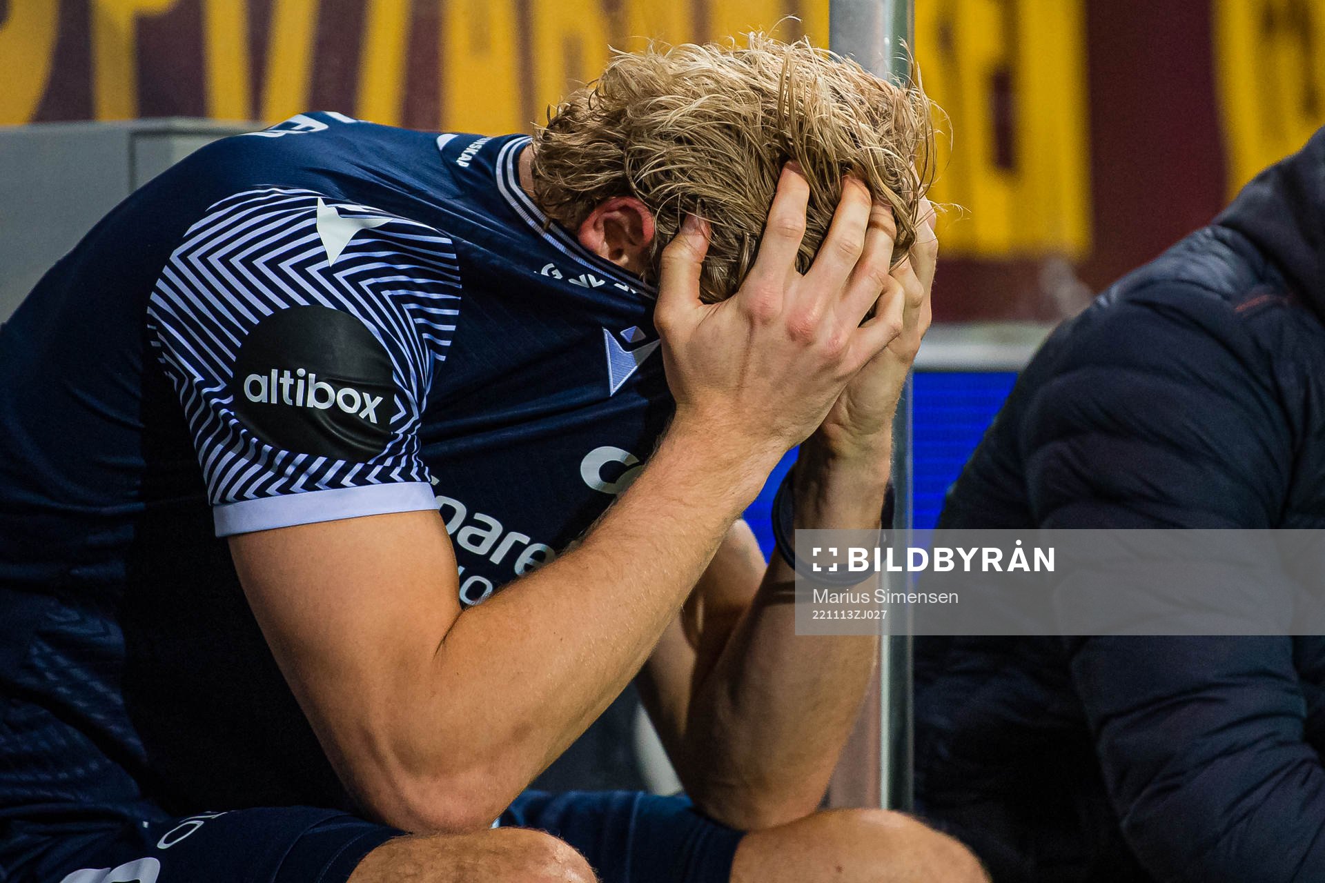 Sebastian Jarl of Kristiansund looks dejected