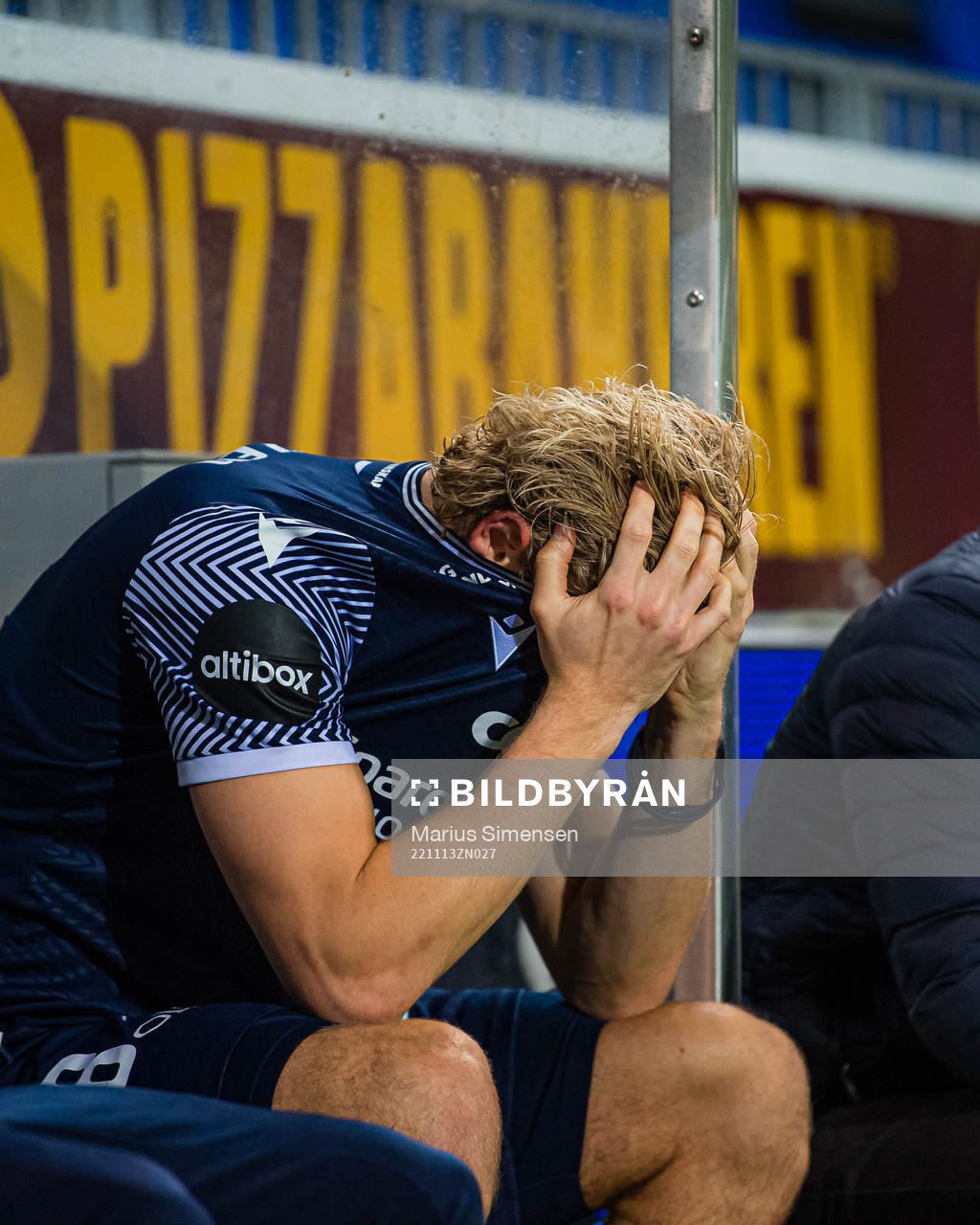 Sebastian Jarl of Kristiansund looks dejected
