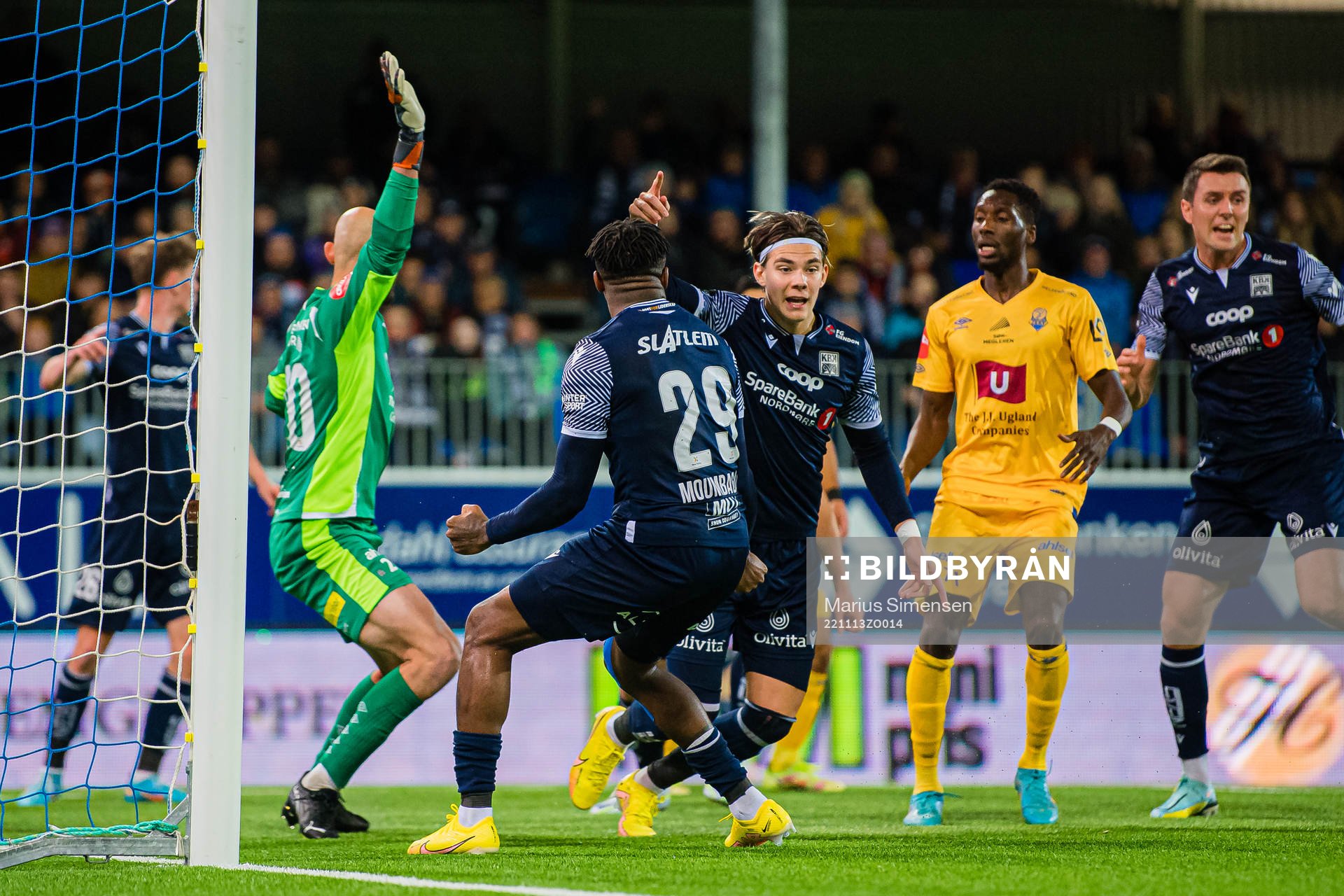 Brynjolfur Andersen Willumsson of Kristiansund celebrates