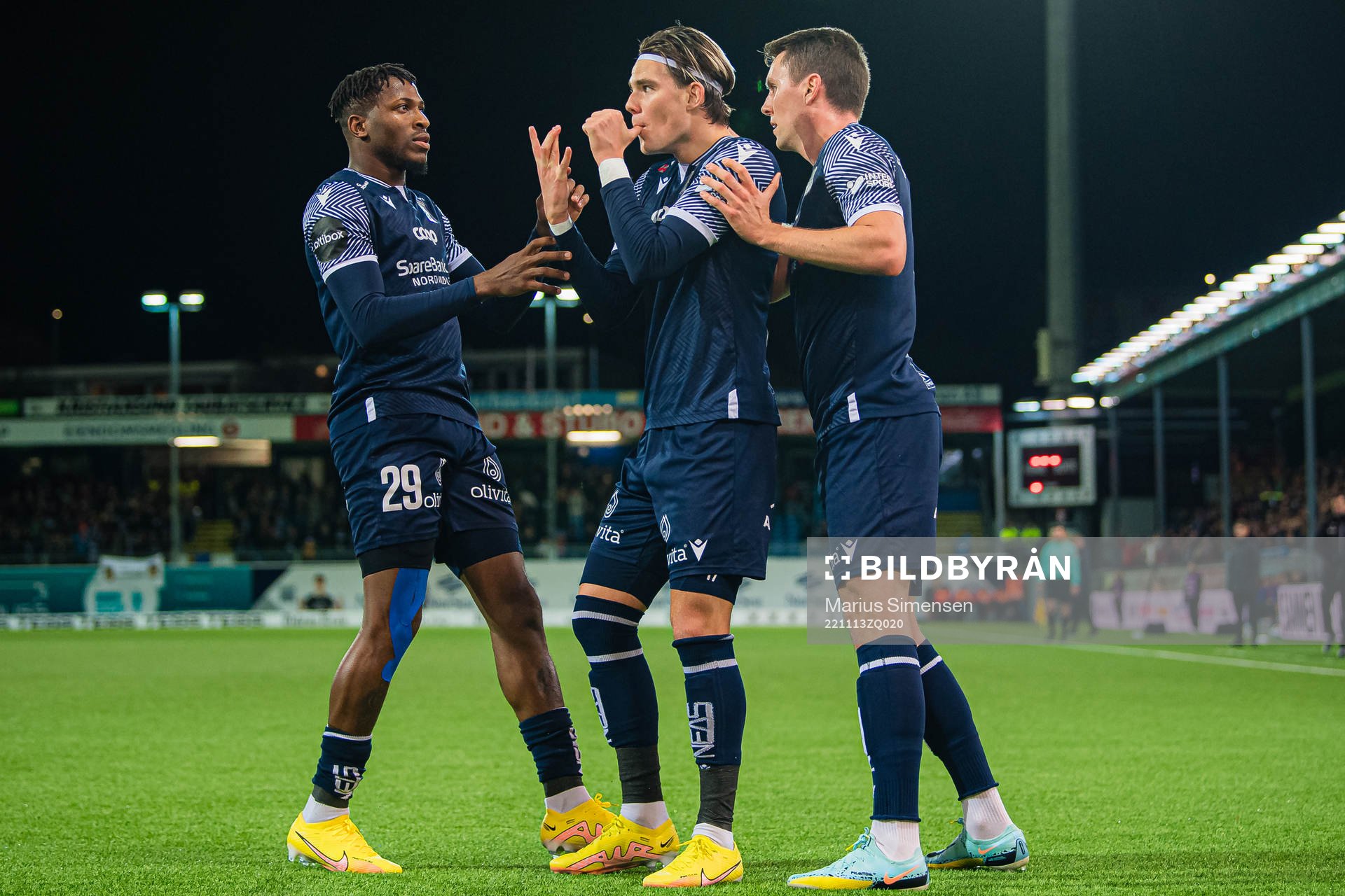 Brynjolfur Andersen Willumsson of Kristiansund celebrates