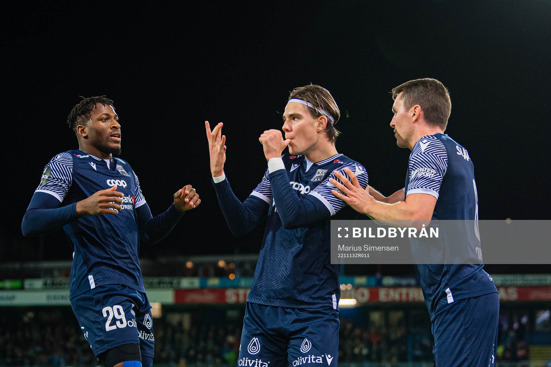Brynjolfur Andersen Willumsson of Kristiansund celebrates