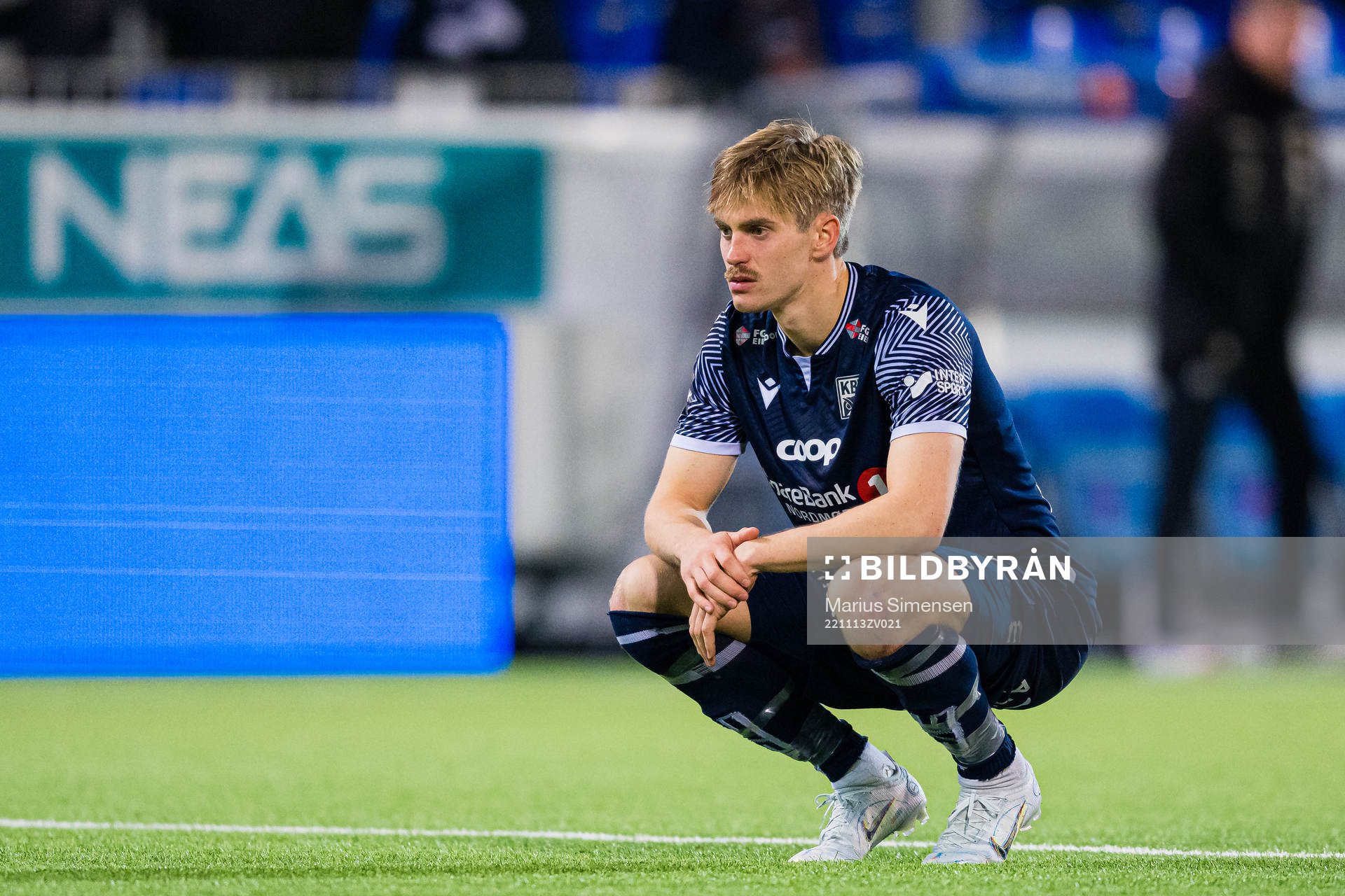 Snorre Strand Nilsen of Kristiansund looks dejected