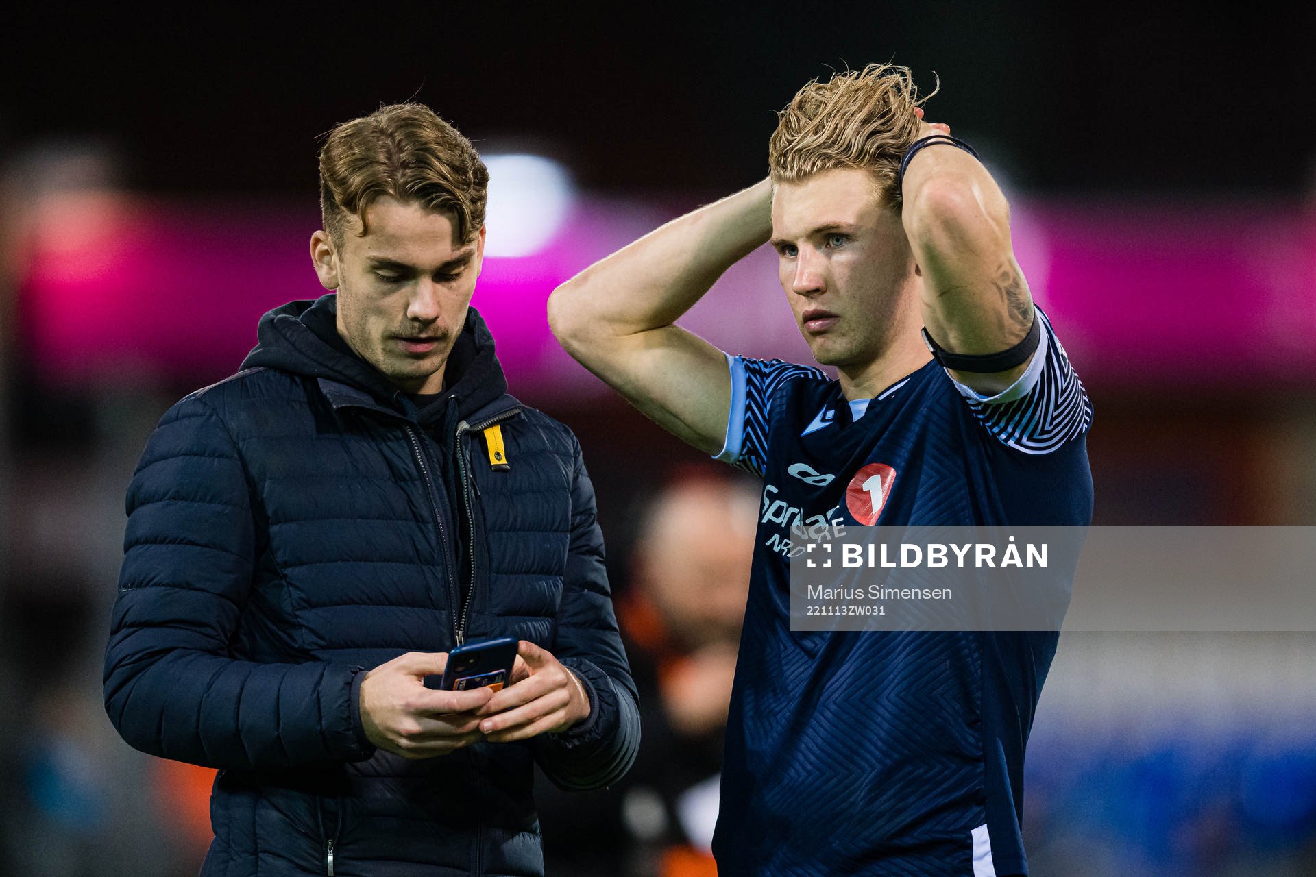 Sebastian Jarl of Kristiansund looks dejected