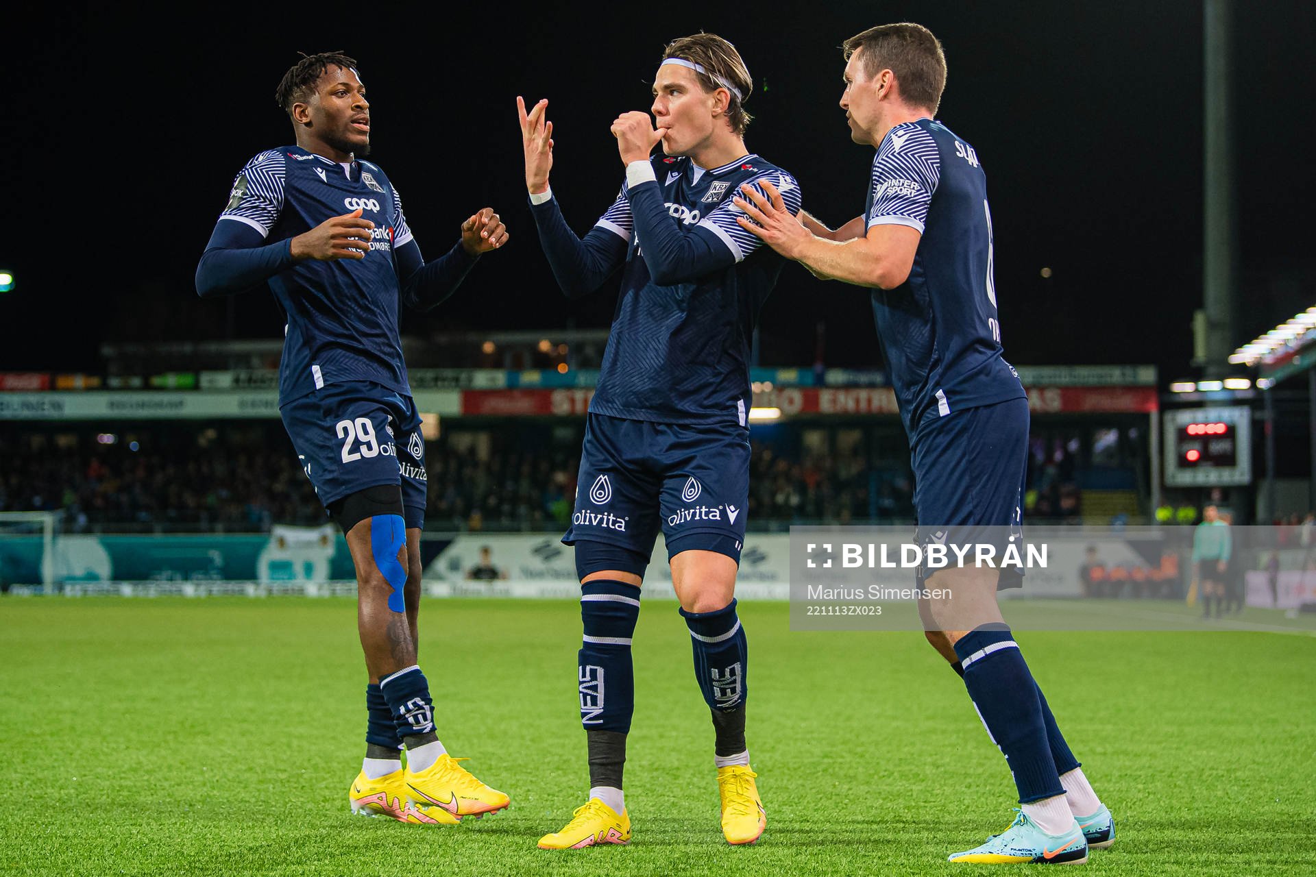 Brynjolfur Andersen Willumsson of Kristiansund celebrates