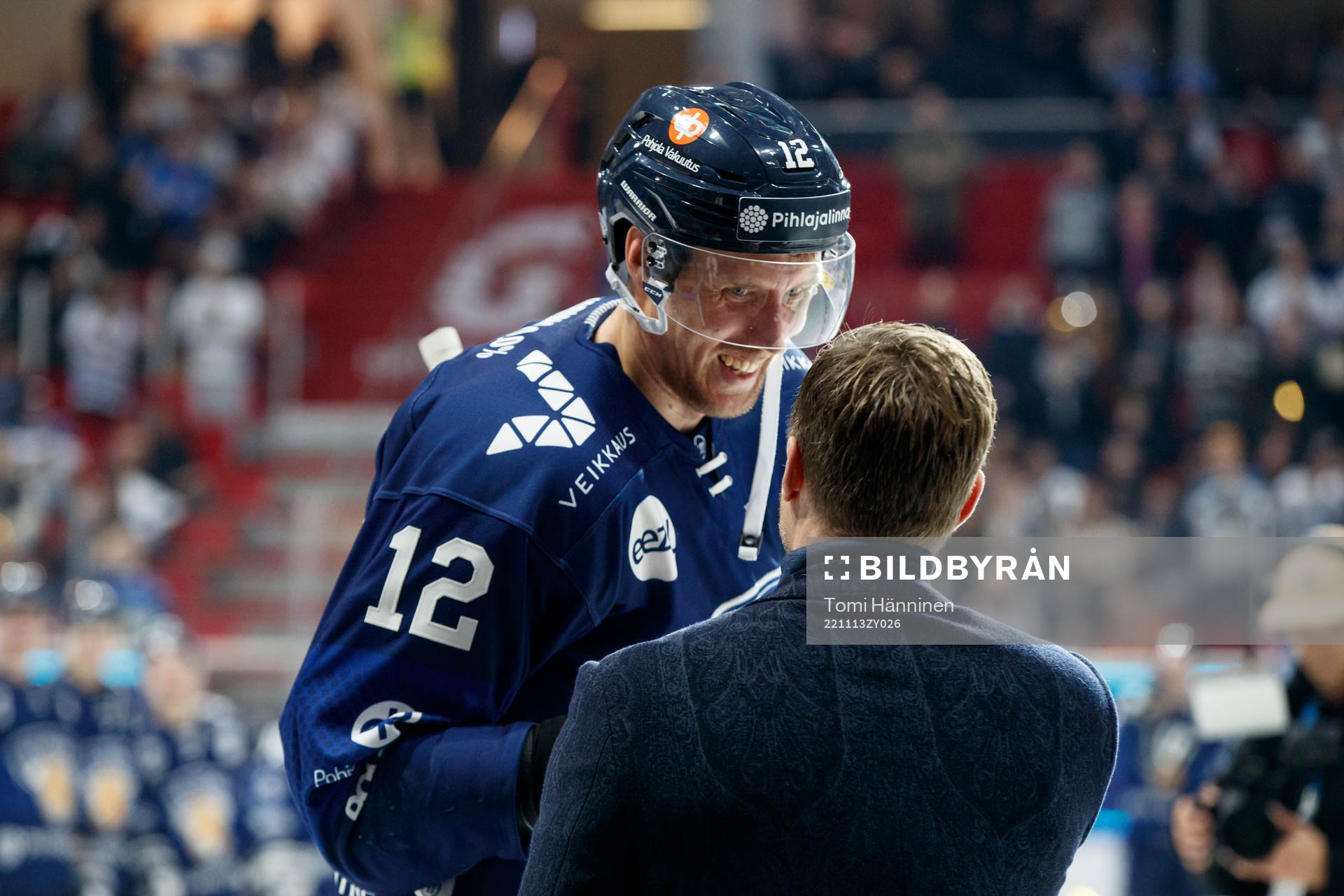 Marko Anttila and Saku Koivu of Finland