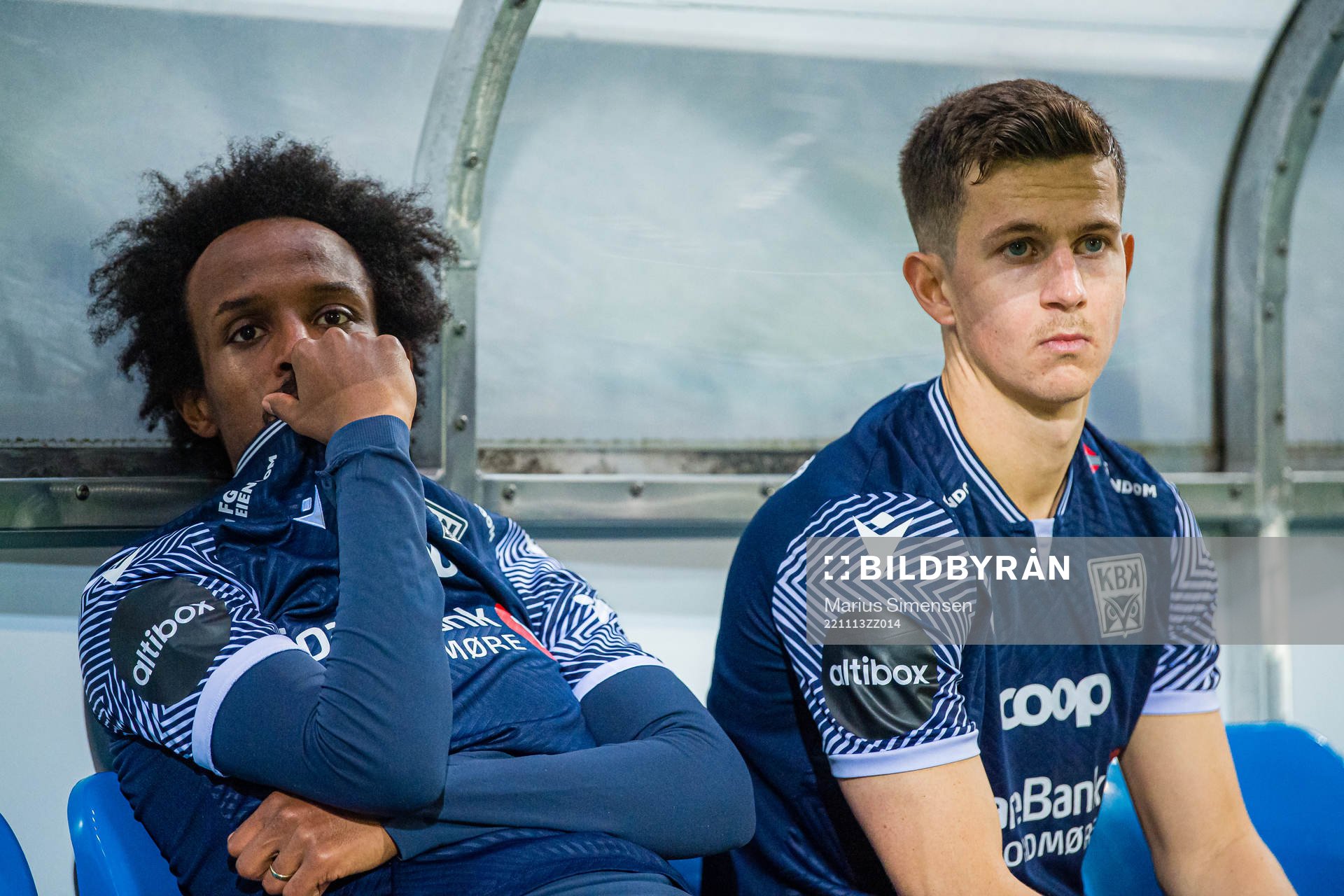 Amin Soleiman Askar and Sander Erik Kartum of Kristiansund
