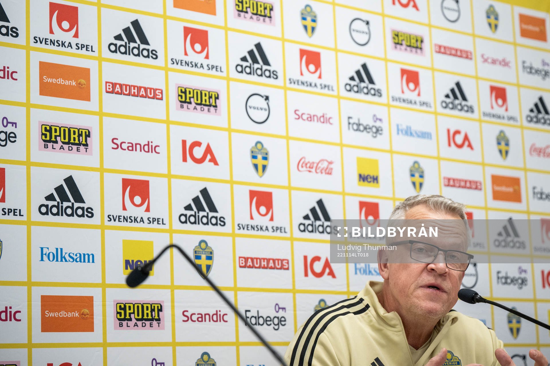 Head coach Janne Andersson of the Swedish national football