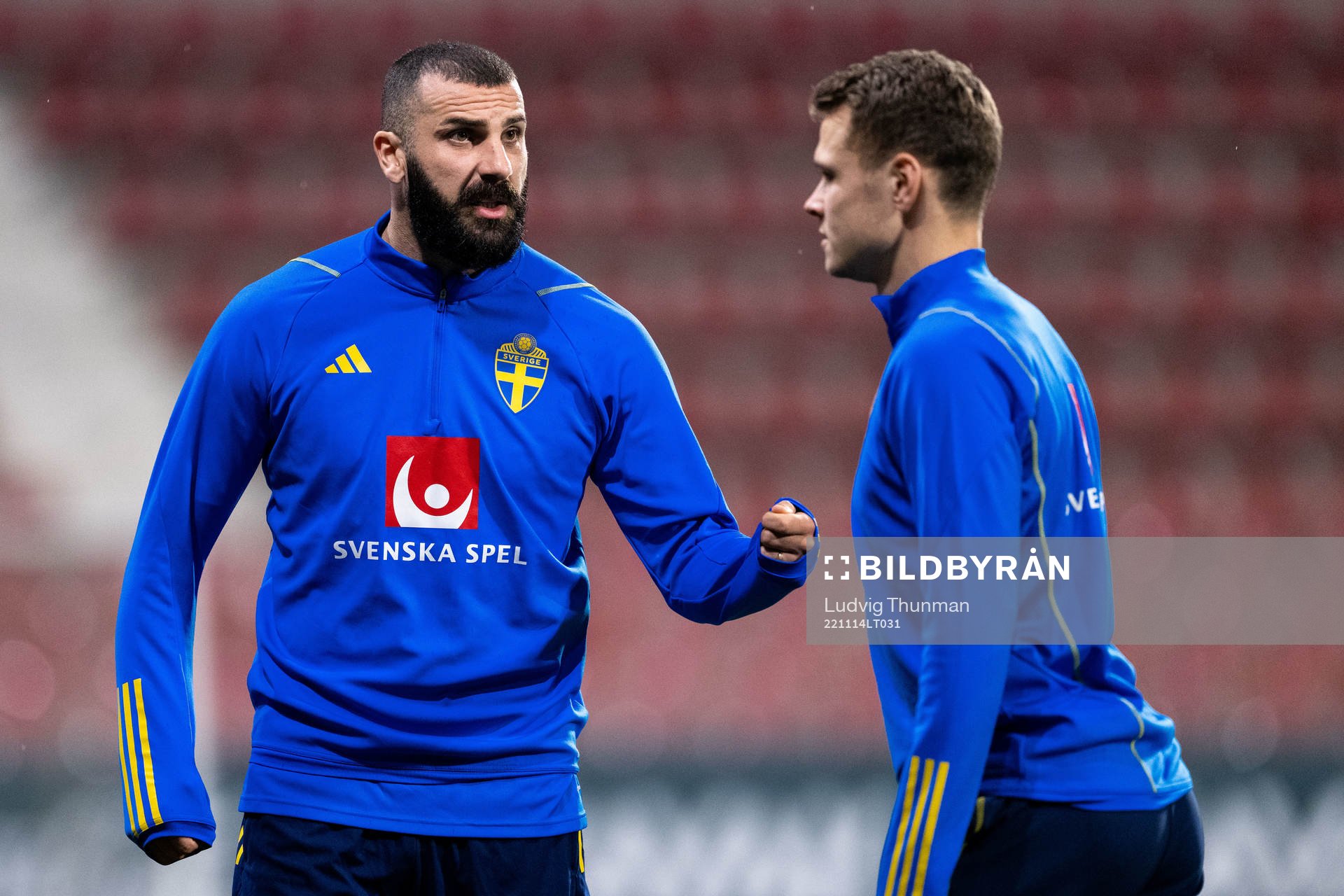 Mikael Ishak and Viktor Claesson of the Swedish national