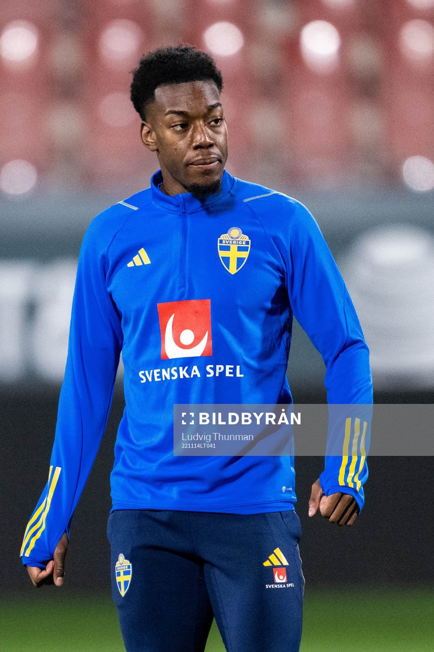 Anthony Elanga of the Swedish national football team