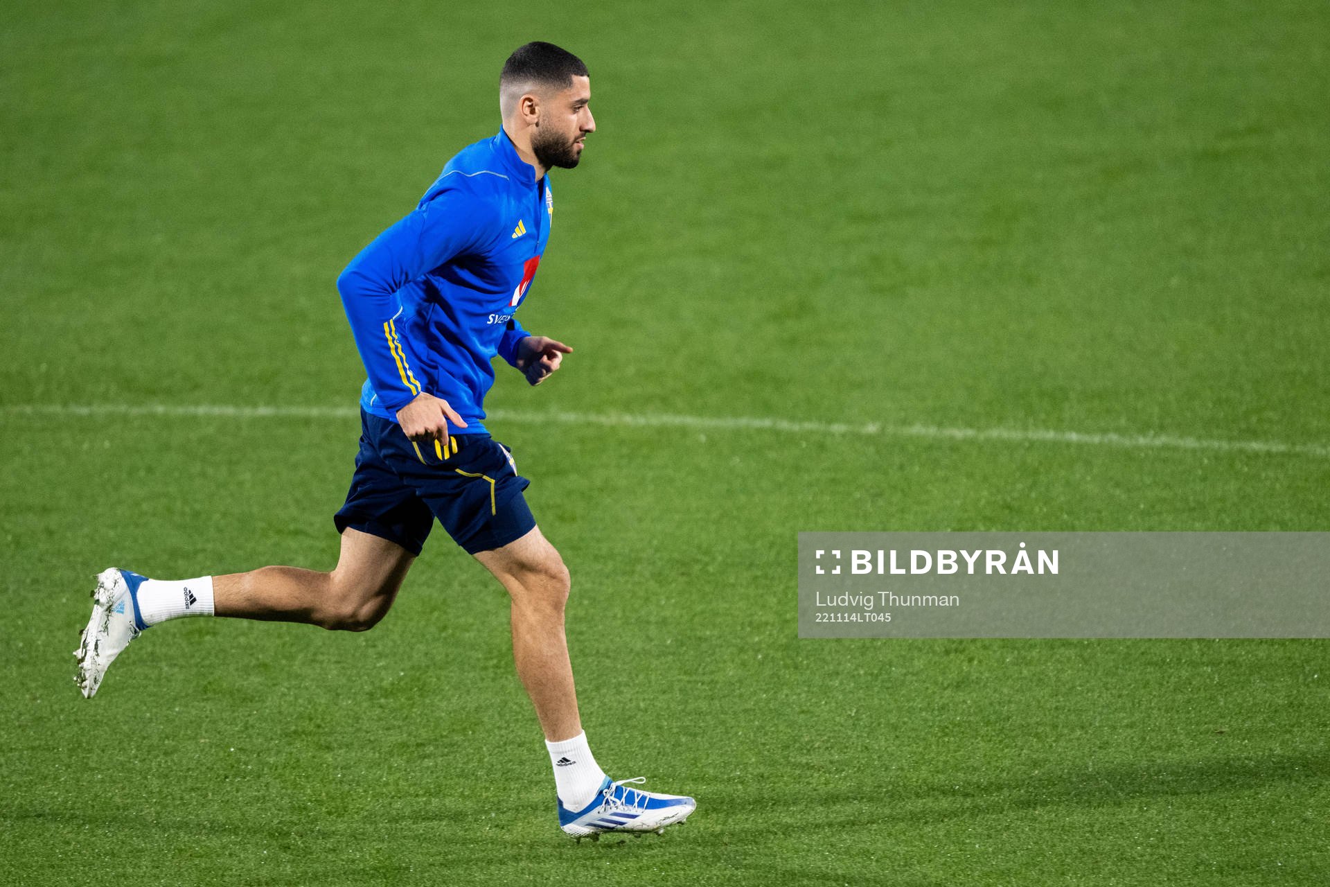Aiham Ousou of the Swedish national football team