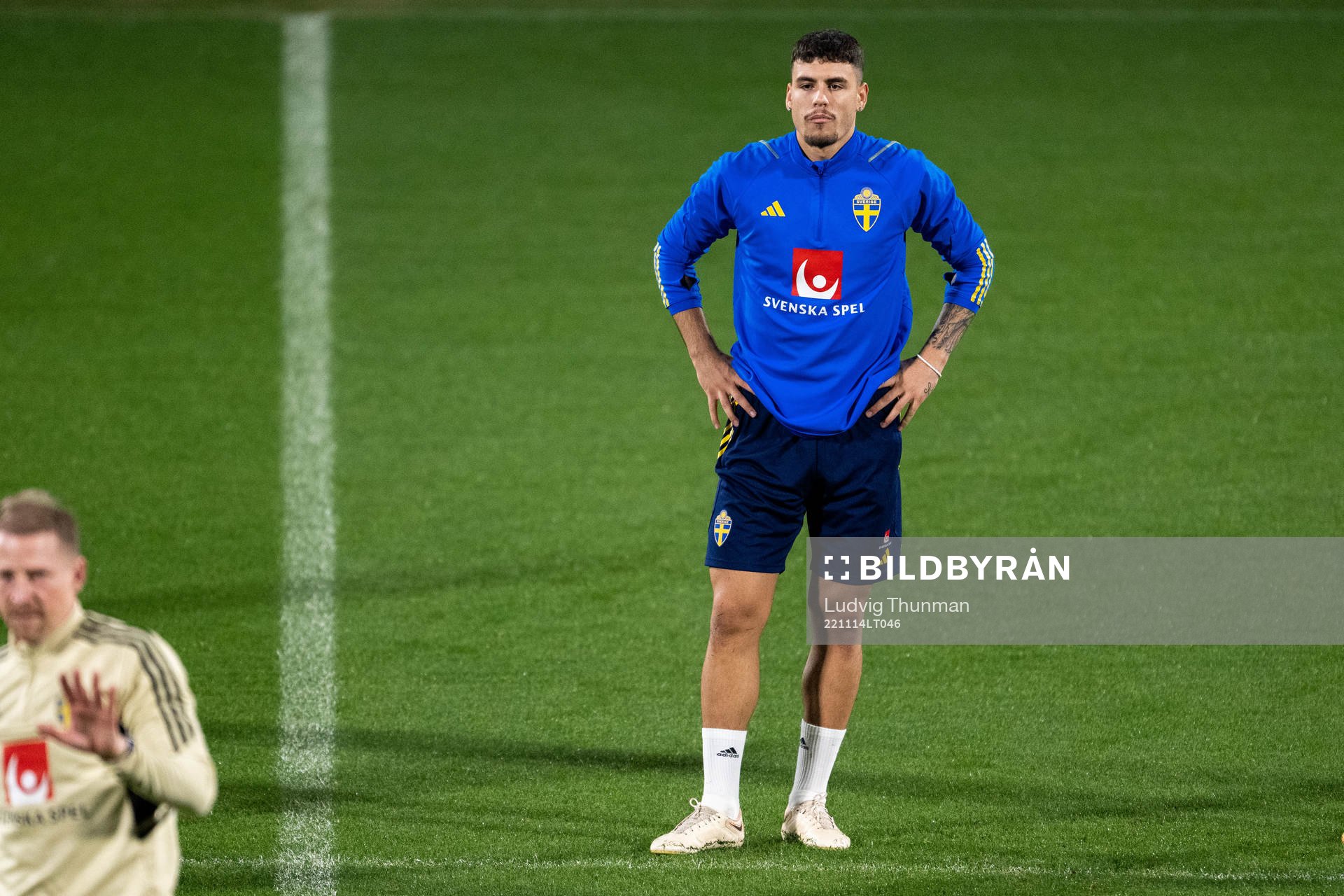 Edvin Kurtulus of the Swedish national football team