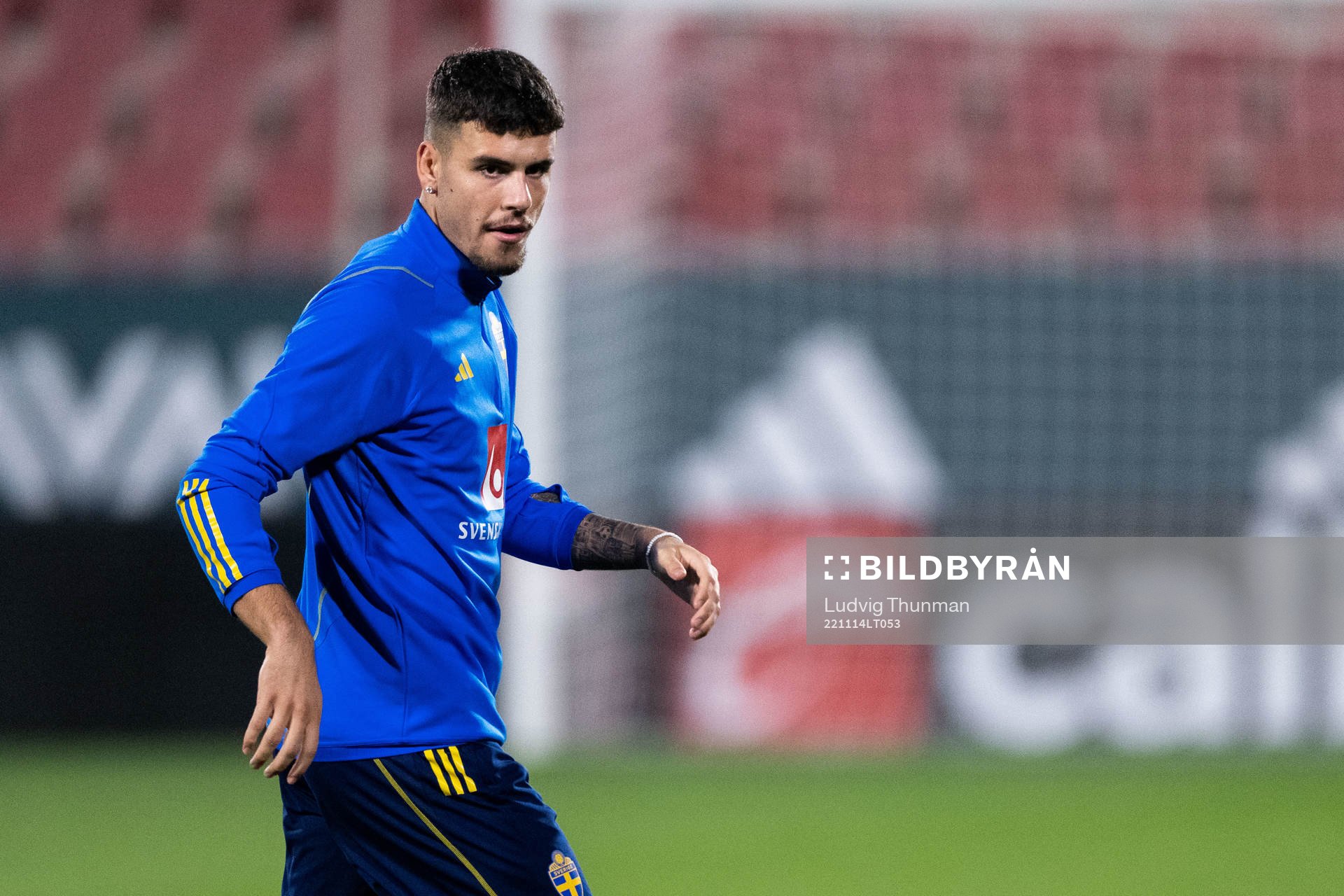 Edvin Kurtulus of the Swedish national football team