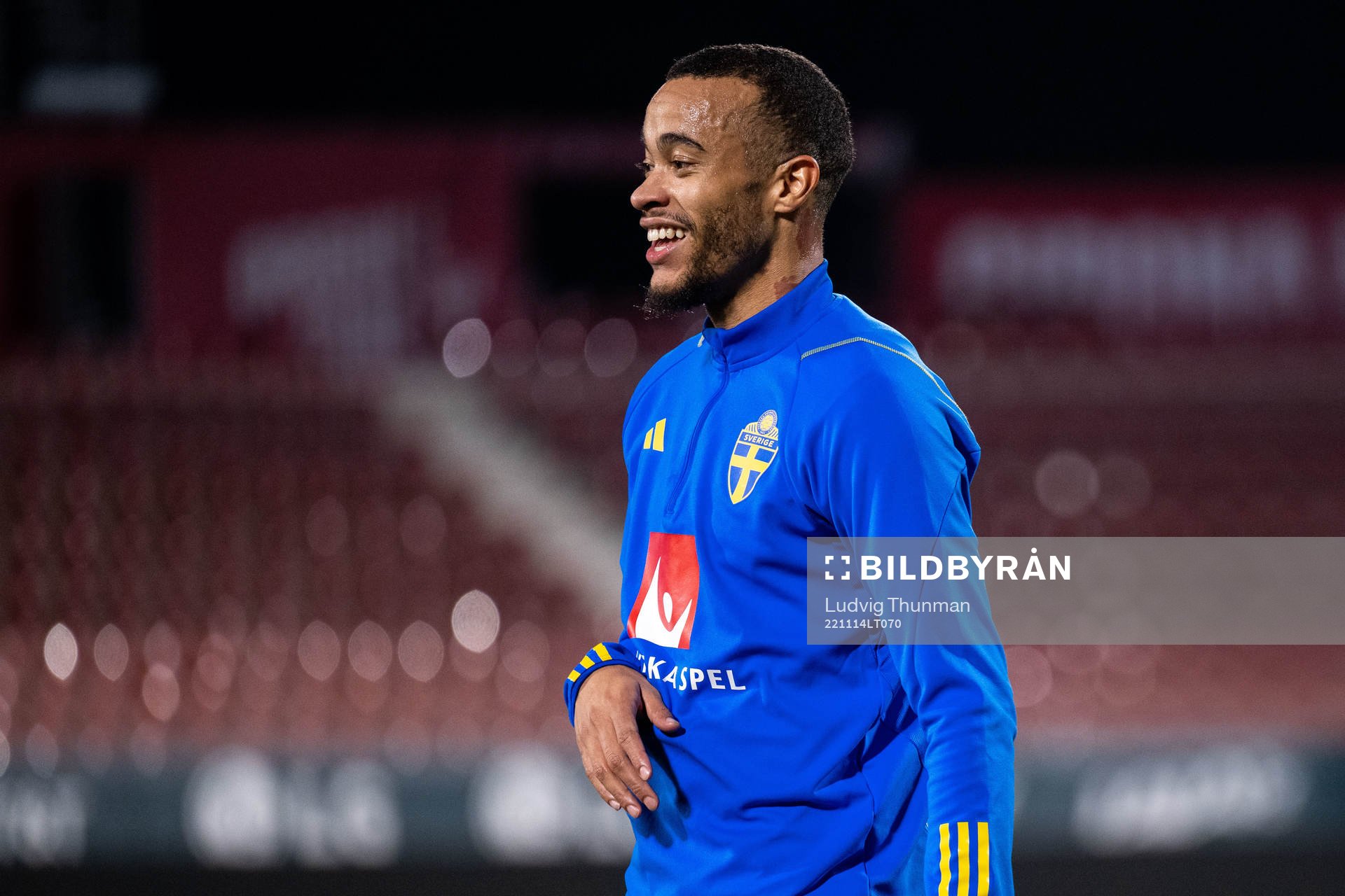 Robin Quaison of the Swedish national football team