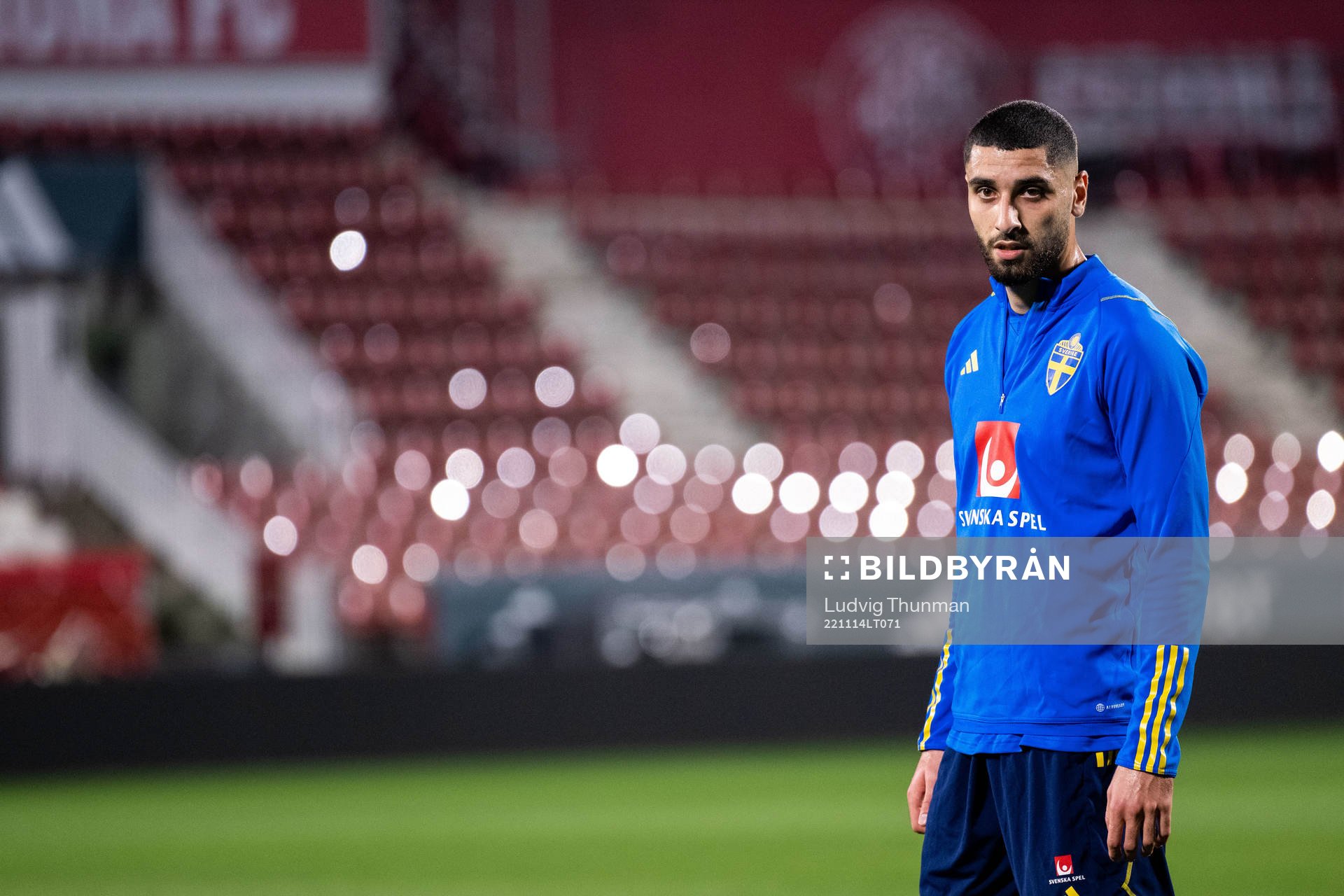 Aiham Ousou of the Swedish national football team