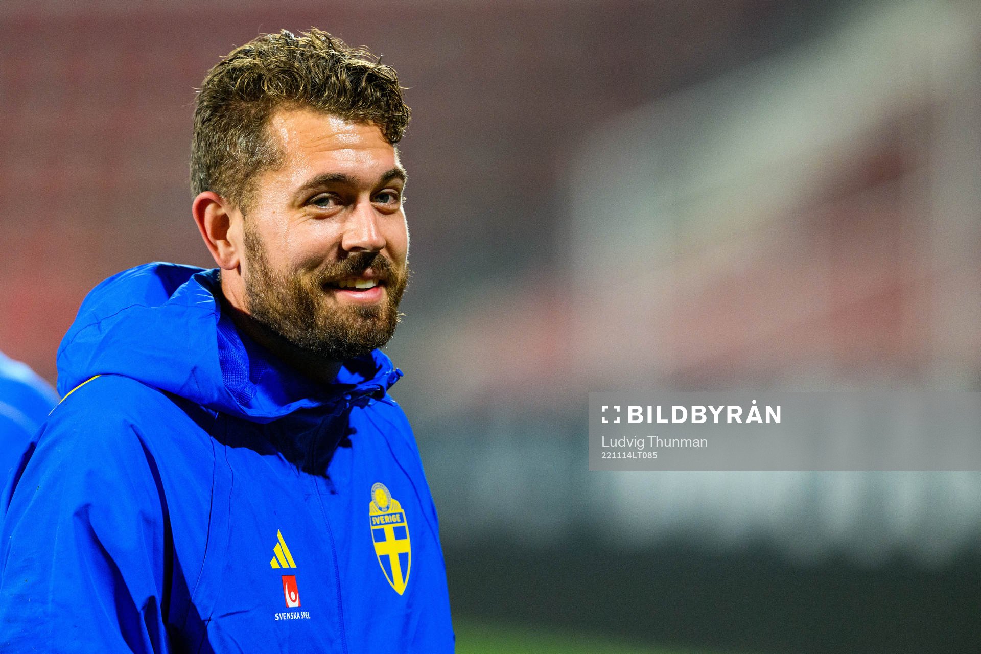 Goalkeeper Kristoffer Nordfeldt of the Swedish national