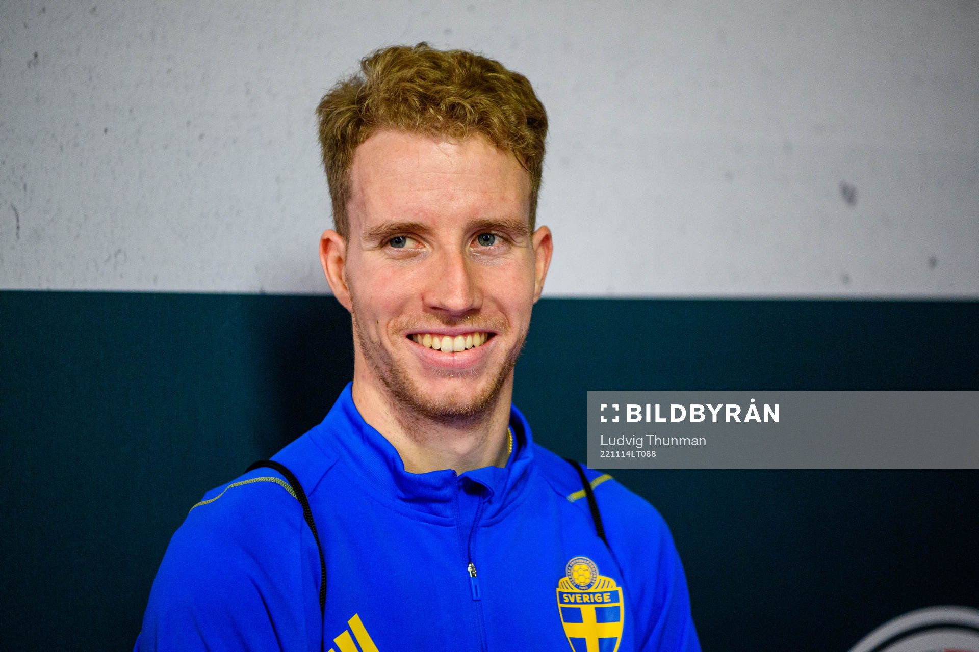 Samuel Gustafson of the Swedish national football team is