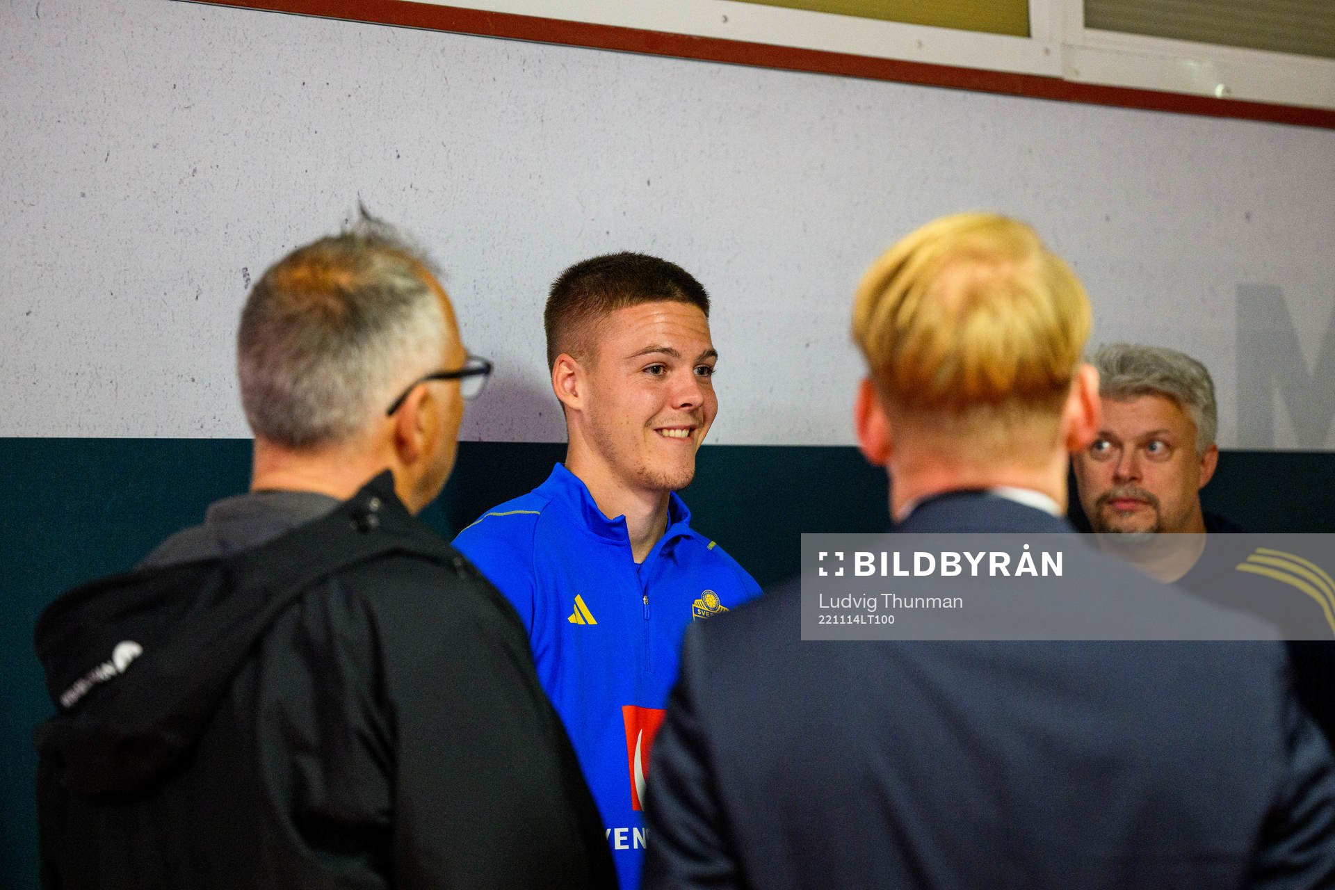 Emil Holm of the Swedish national football team is