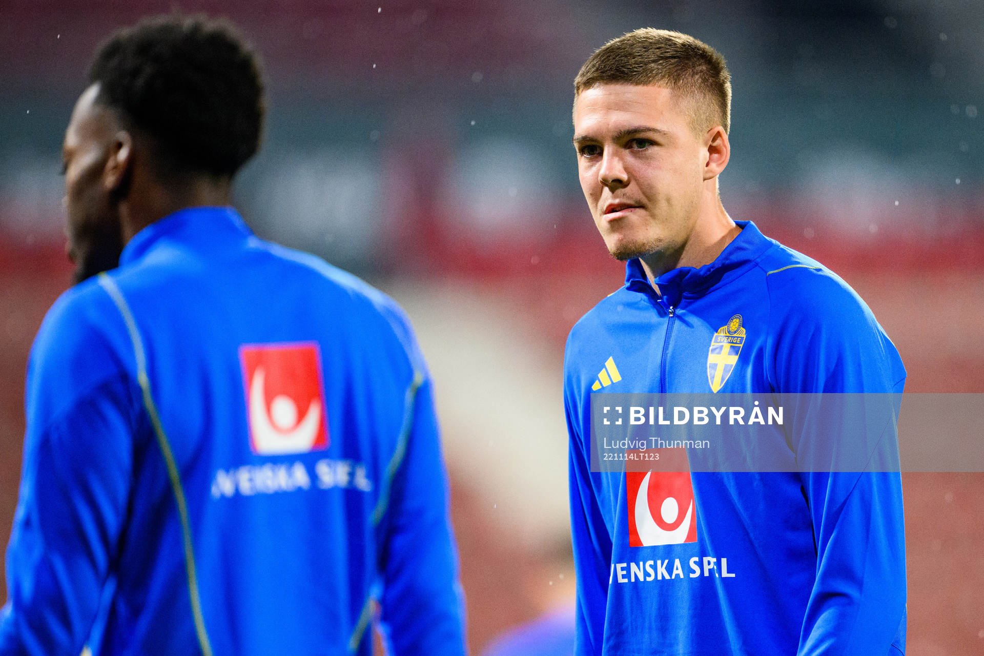 Emil Holm of the Swedish national football team