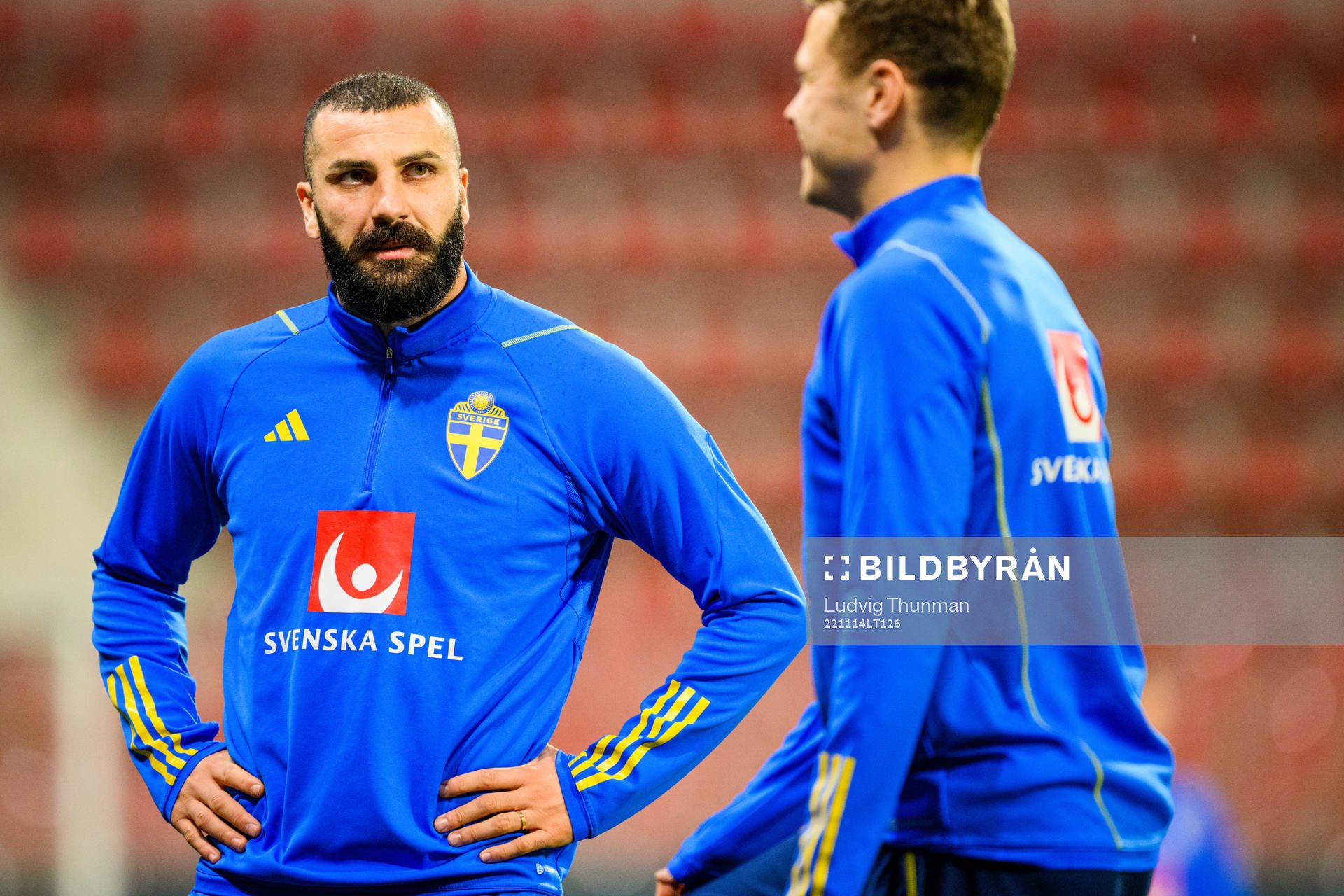 Mikael Ishak of the Swedish national football team