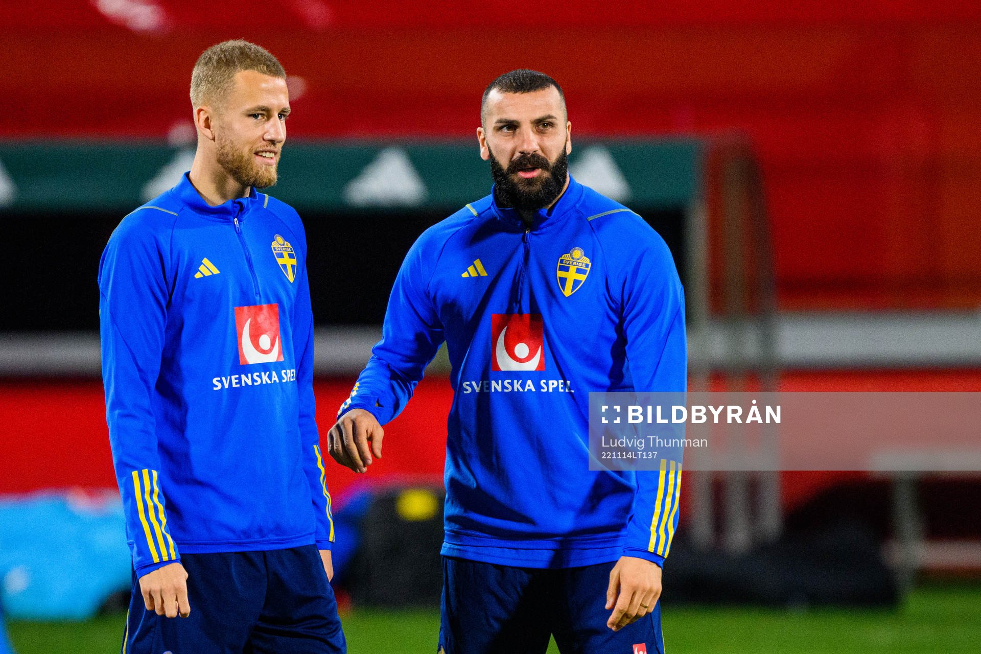 Filip Dagerstål and Mikael Ishak of the Swedish national