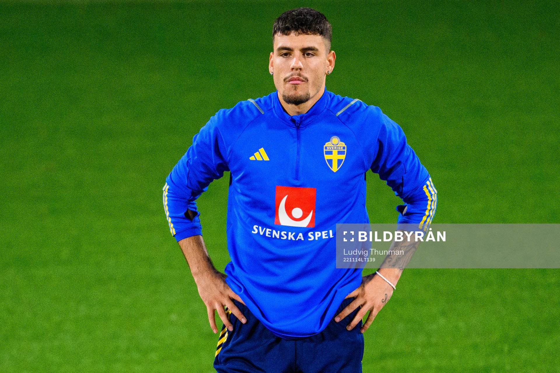 Edvin Kurtulus of the Swedish national football team