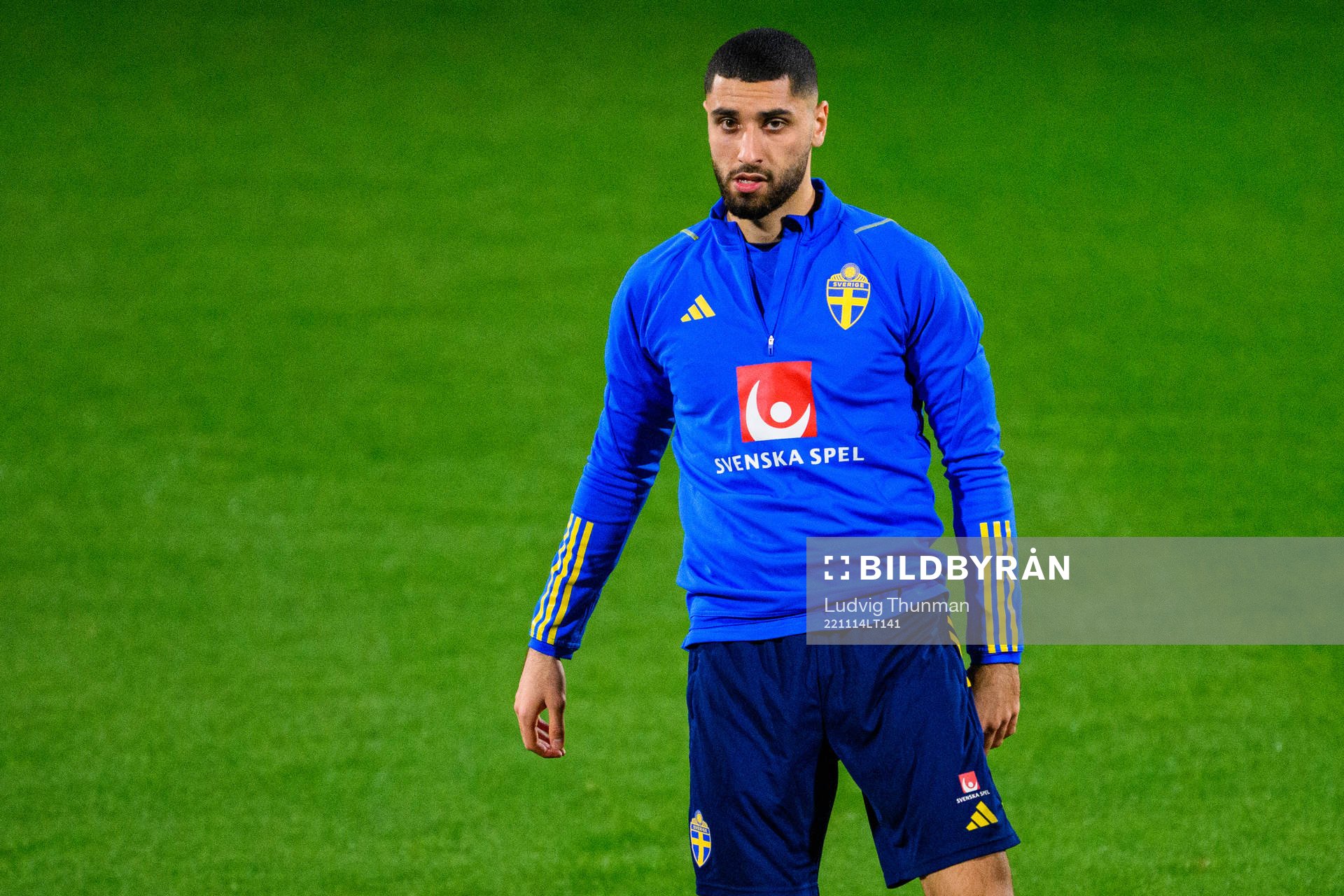 Aiham Ousou of the Swedish national football team