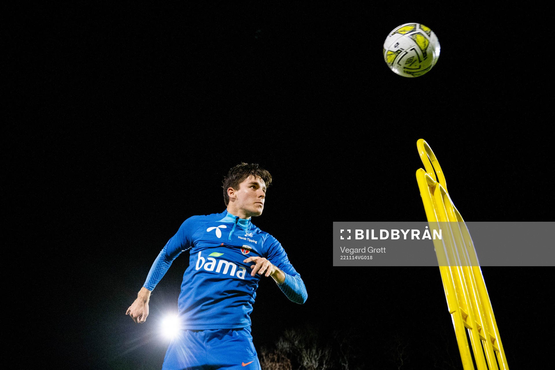 Hugo Vetlesen of the Norwegian national football team