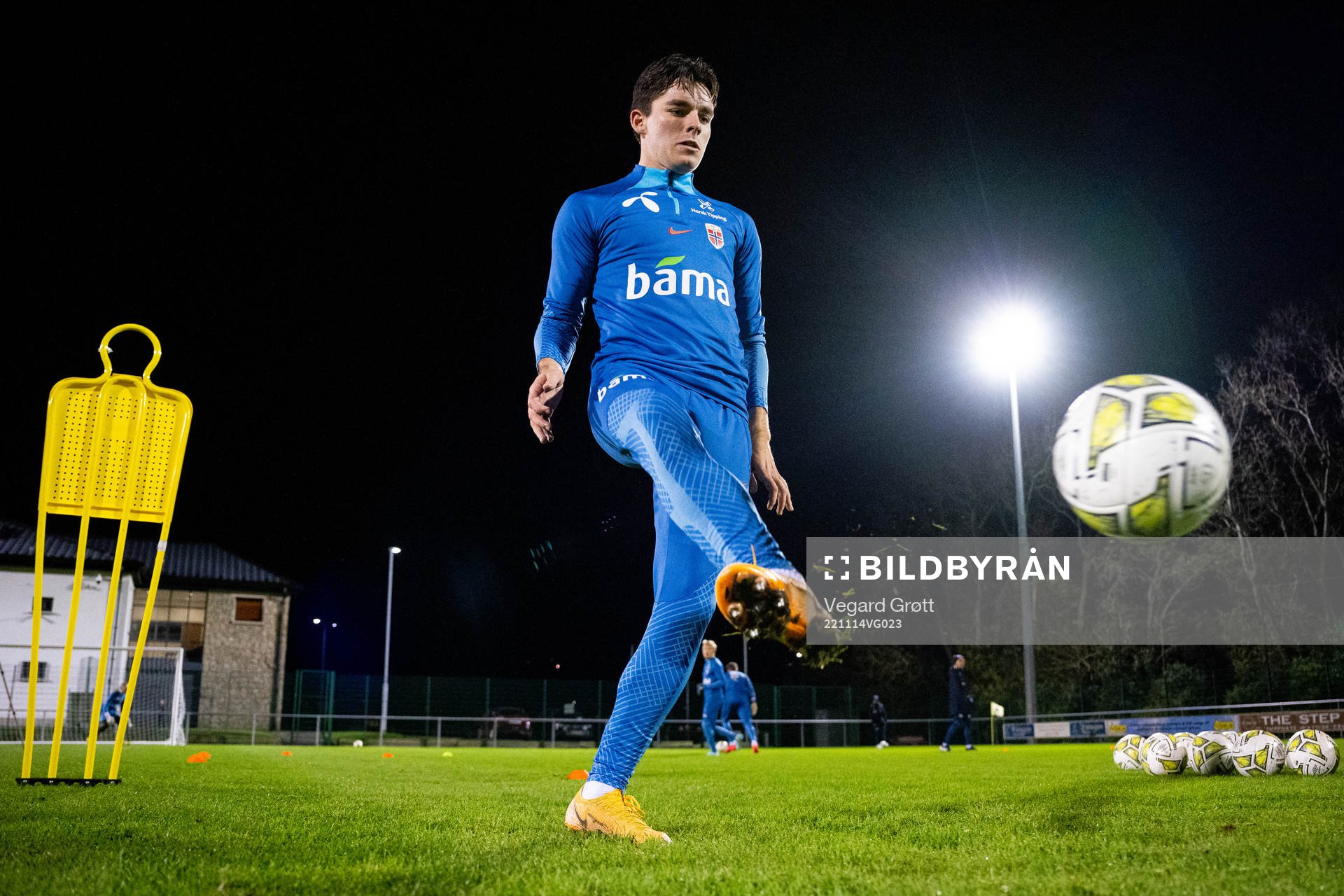 Hugo Vetlesen of the Norwegian national football team