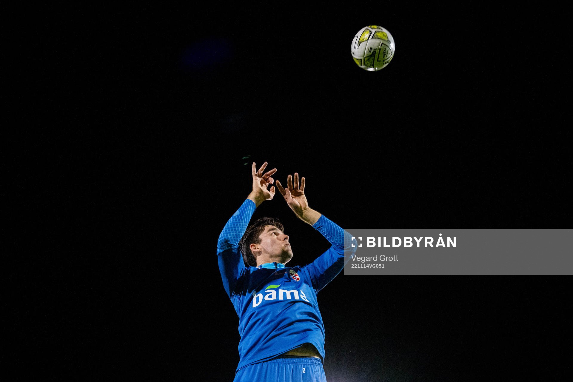 Hugo Vetlesen of the Norwegian national football team