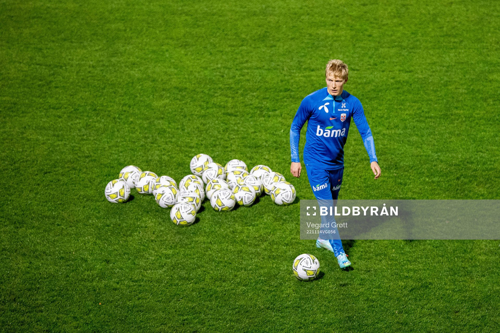 Birger Meling of the Norwegian national football team