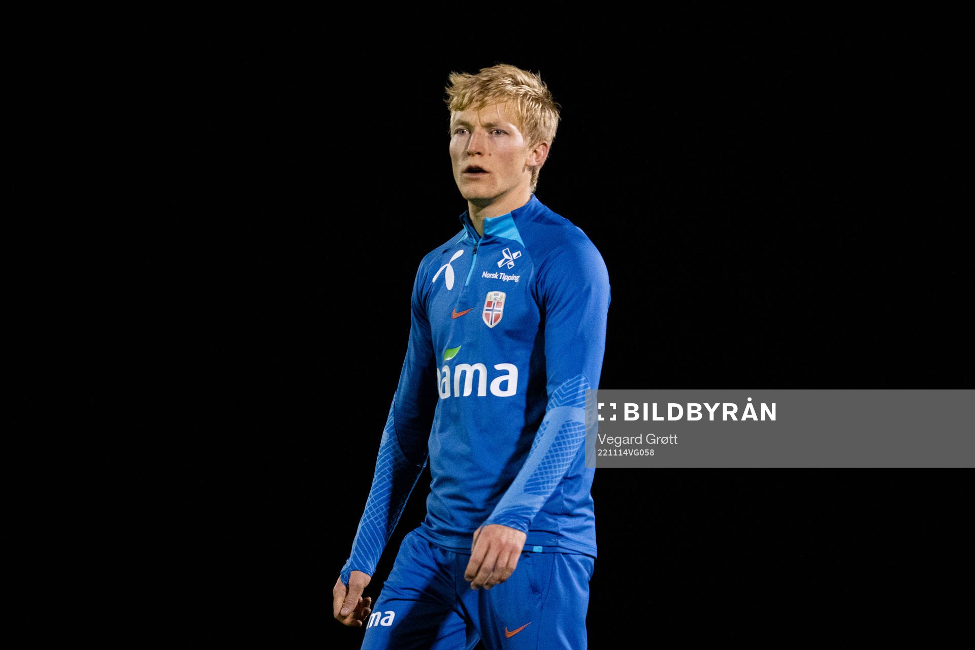 Birger Meling of the Norwegian national football team
