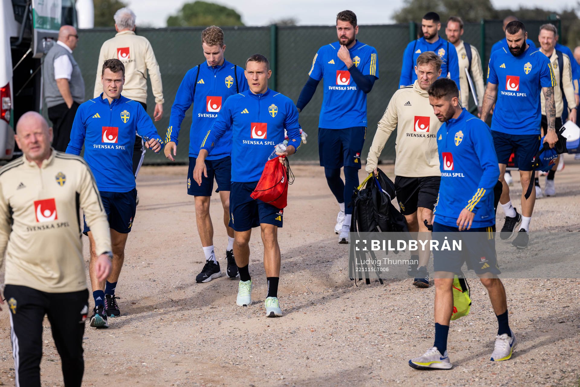 Viktor Claesson, Ludwig Augustinsson and Marcus Rohdén of