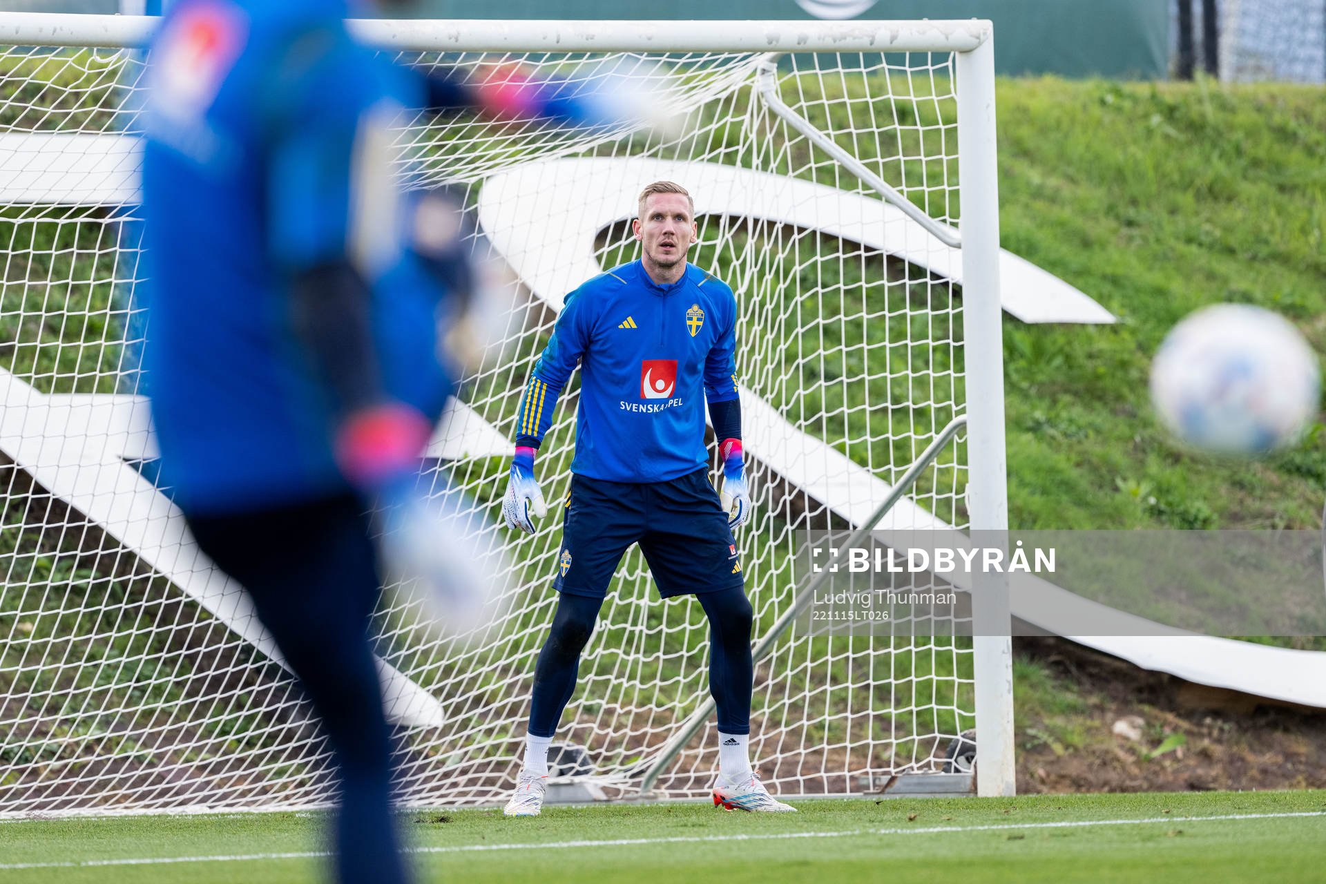 Goalkeeper Robin Olsen of the Swedish national football team