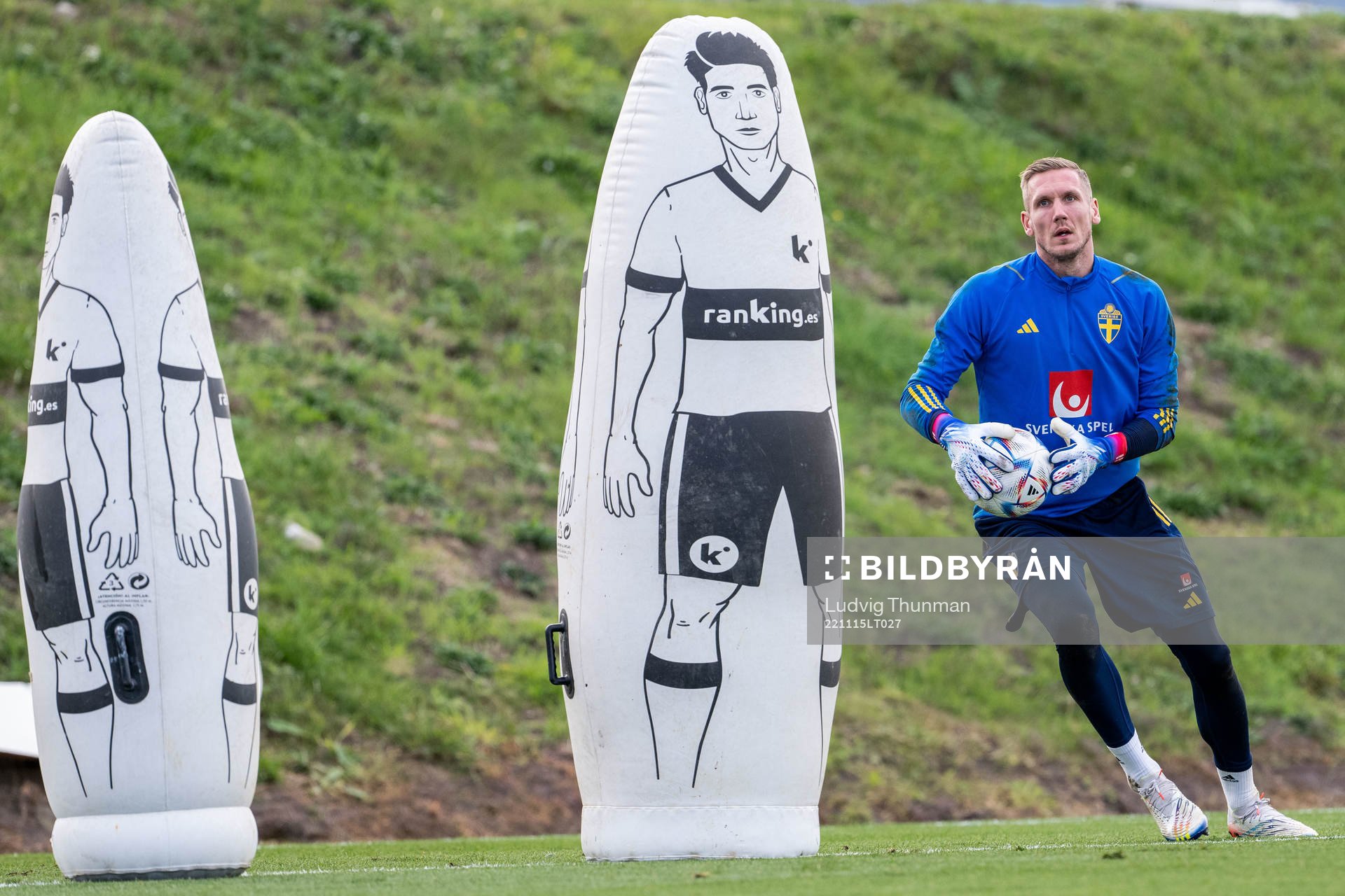 Goalkeeper Robin Olsen of the Swedish national football team