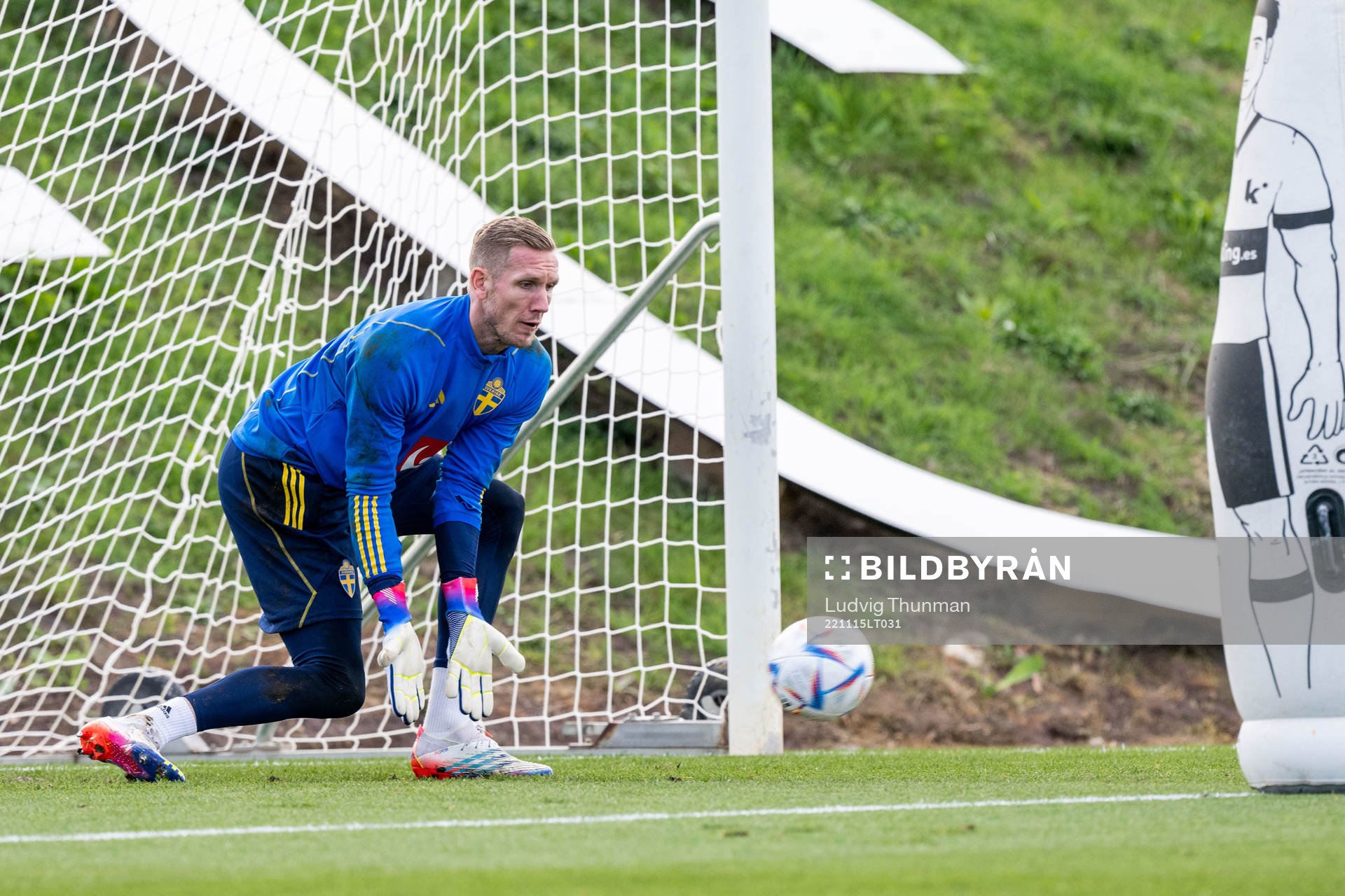 Goalkeeper Robin Olsen of the Swedish national football team