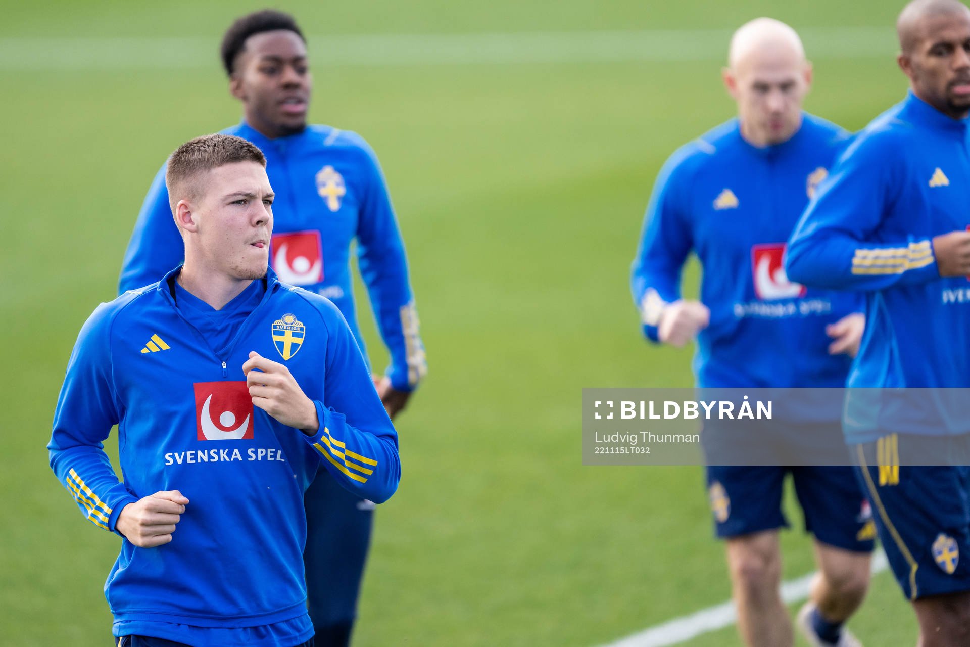 Emil Holm of the Swedish national football team