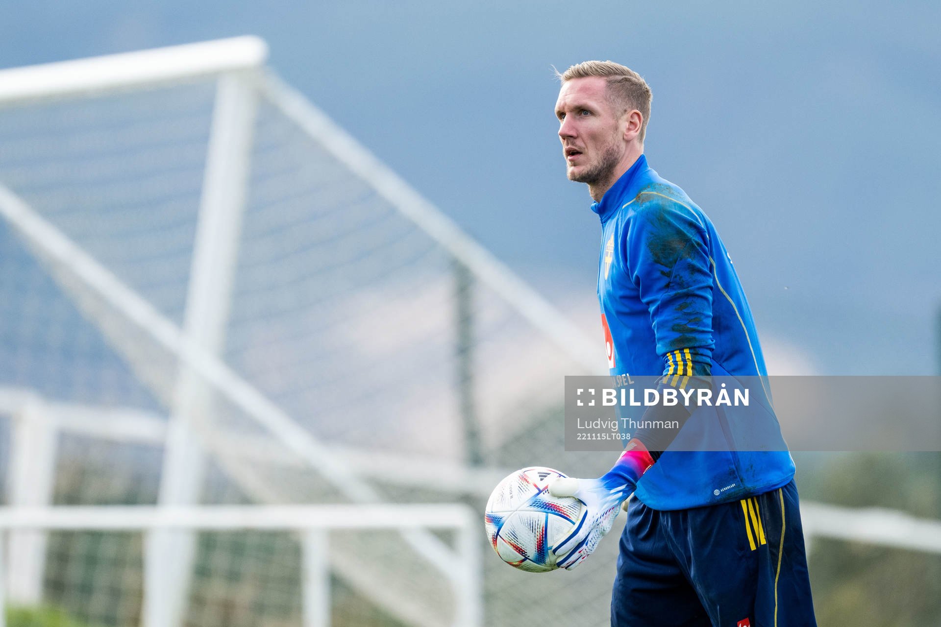 Goalkeeper Robin Olsen of the Swedish national football team