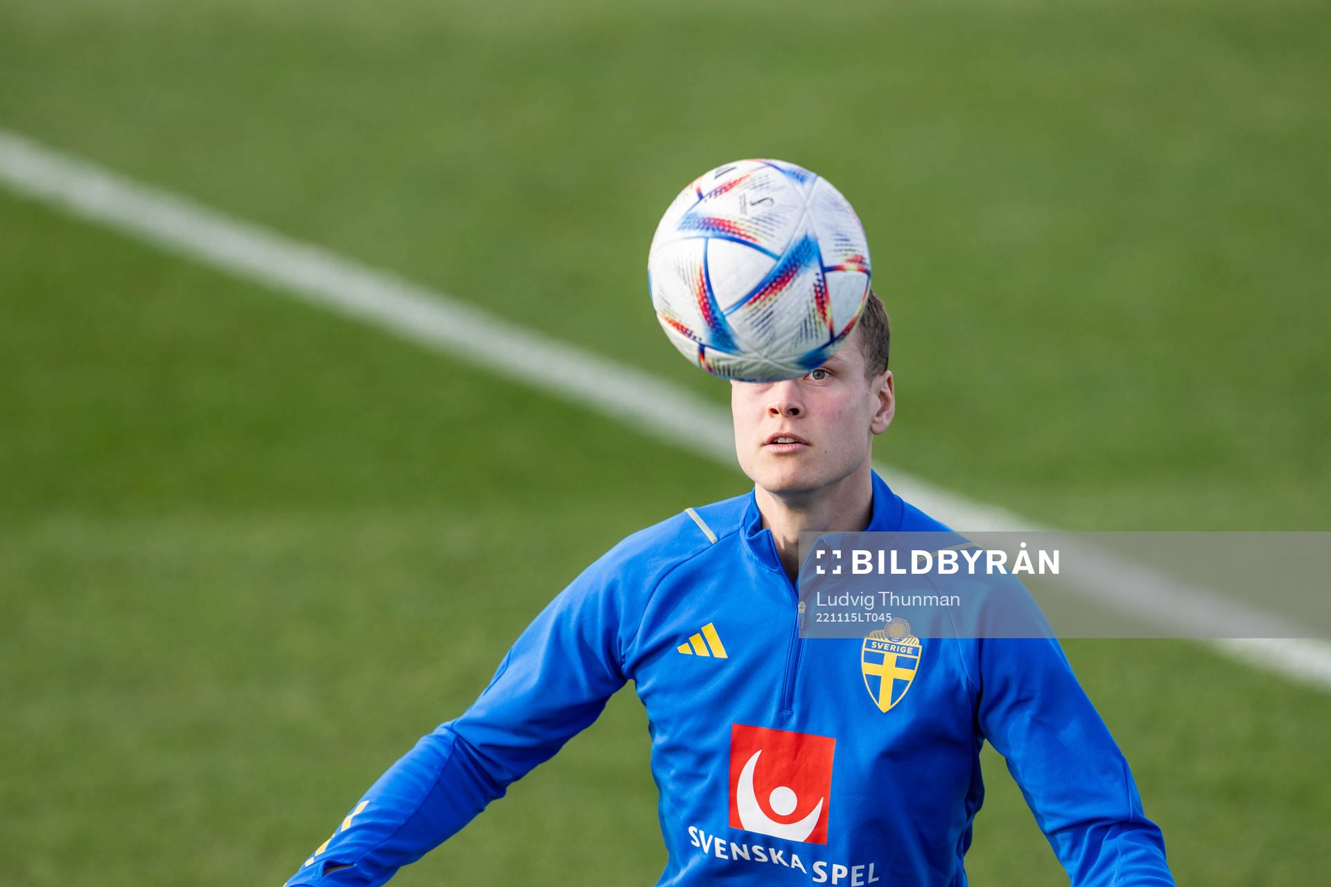 Viktor Claesson of the Swedish national football team