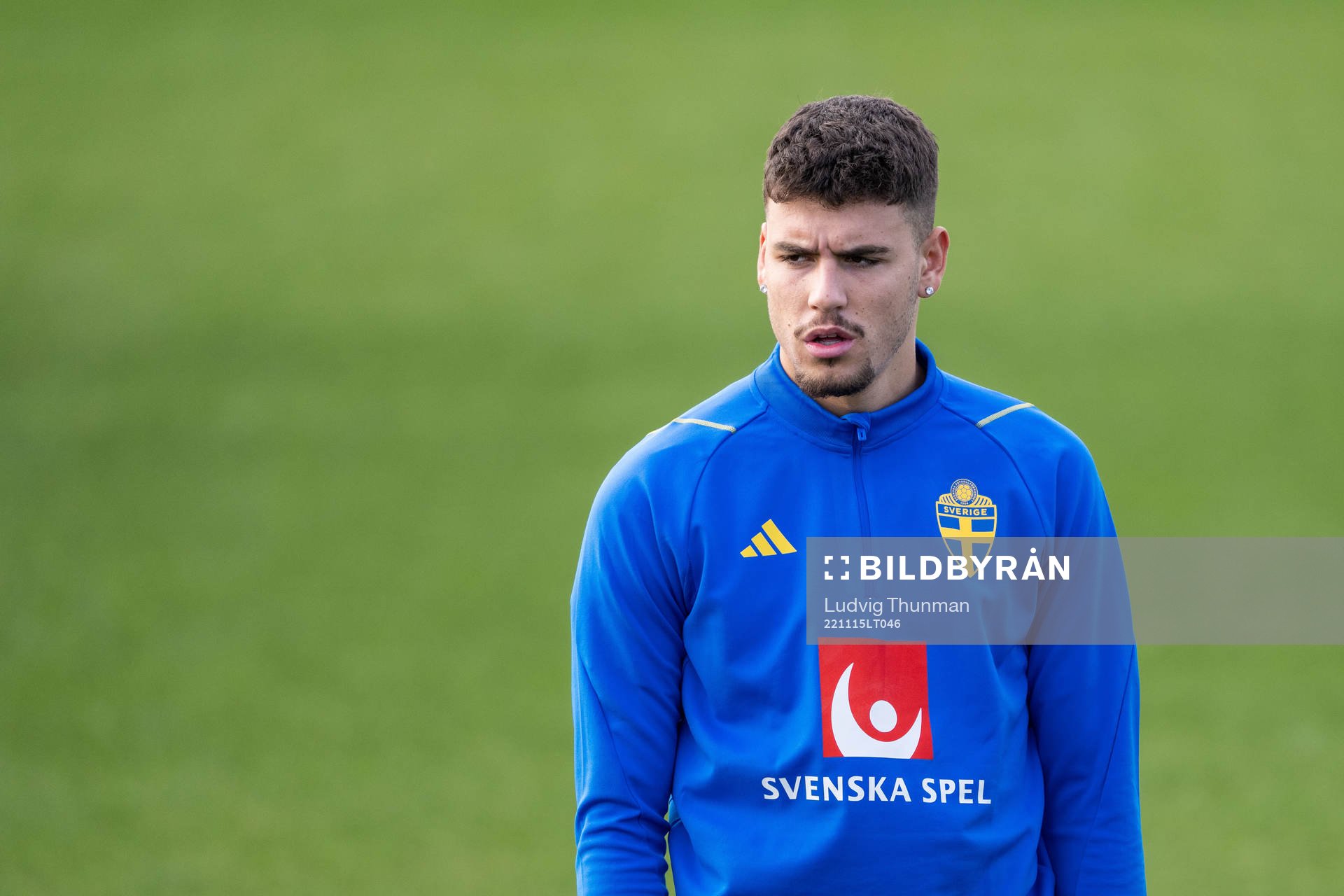 Edvin Kurtulus of the Swedish national football team