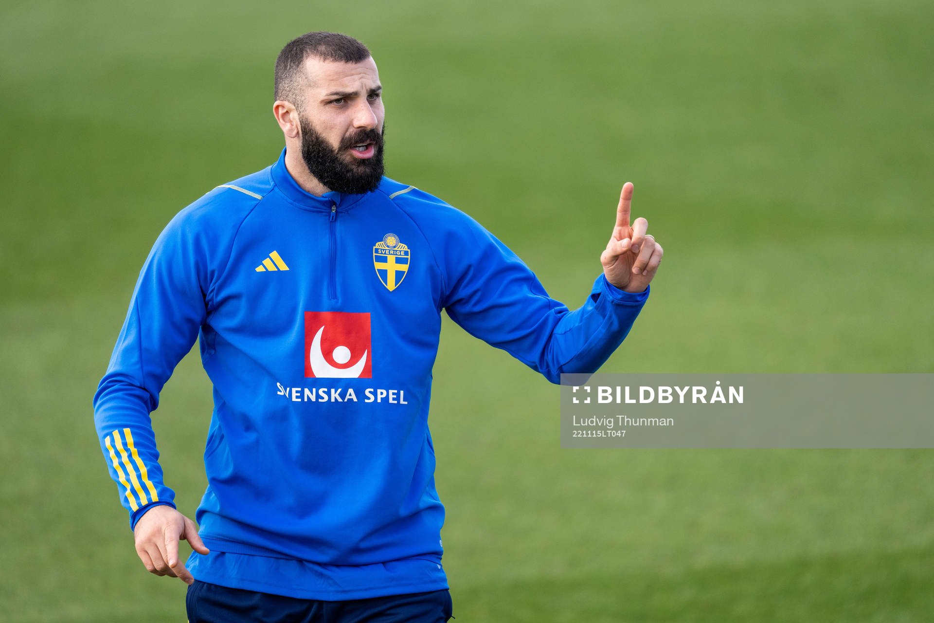 Mikael Ishak of the Swedish national football team