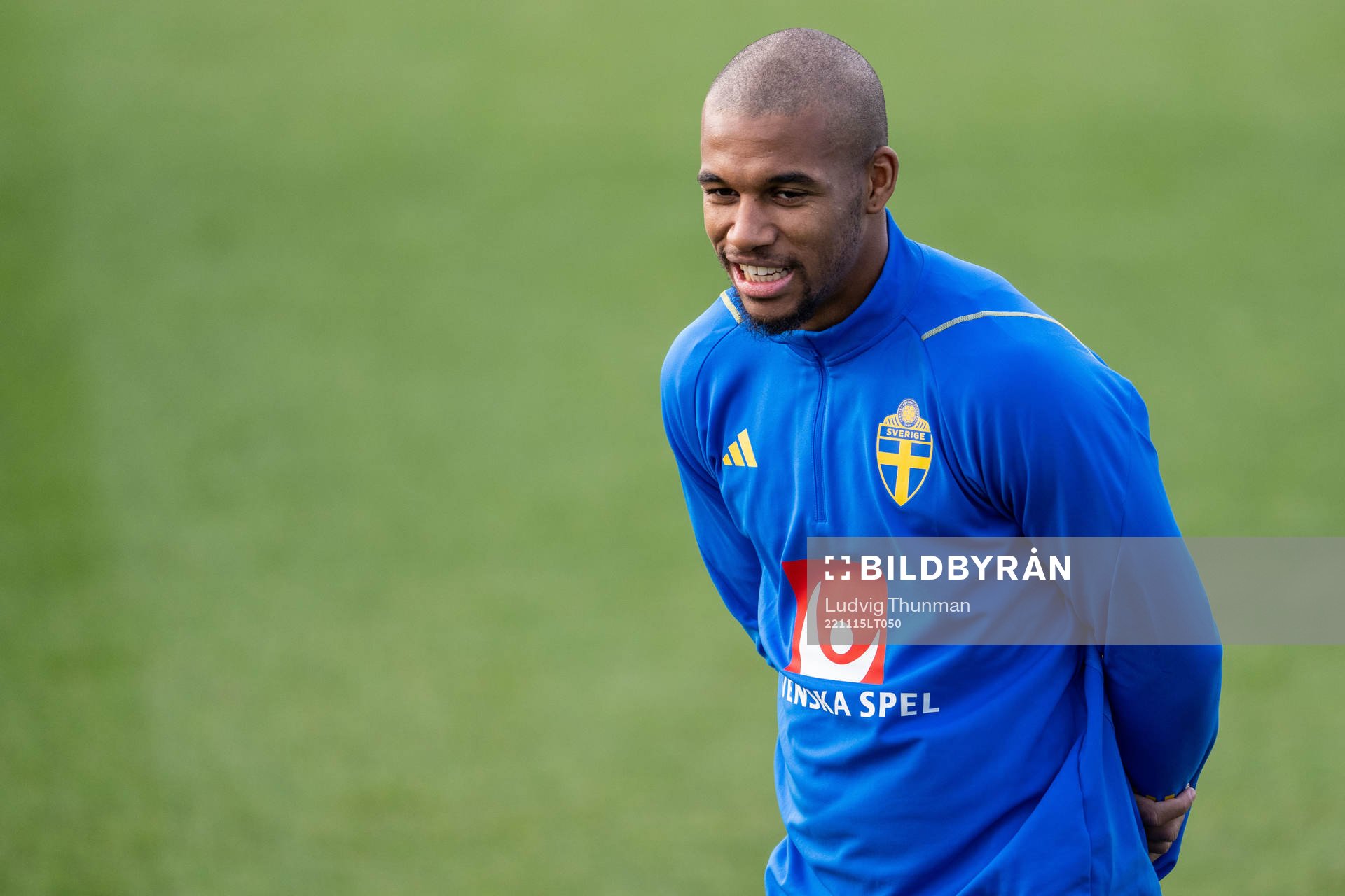 Isak Hien of the Swedish national football team