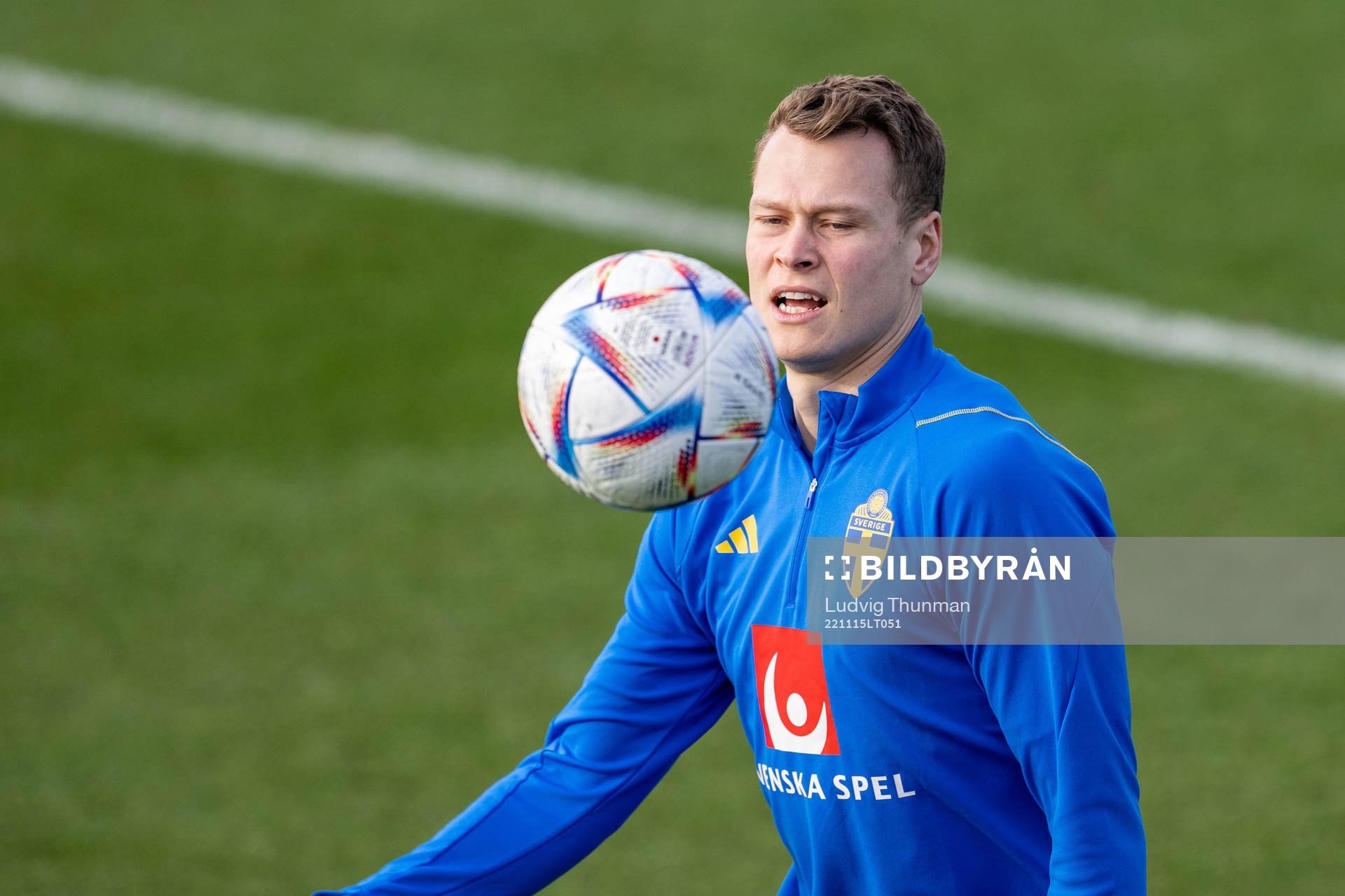 Viktor Claesson of the Swedish national football team