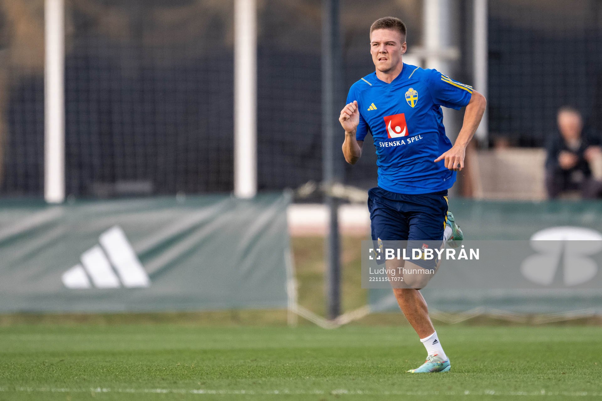 Emil Holm of the Swedish national football team