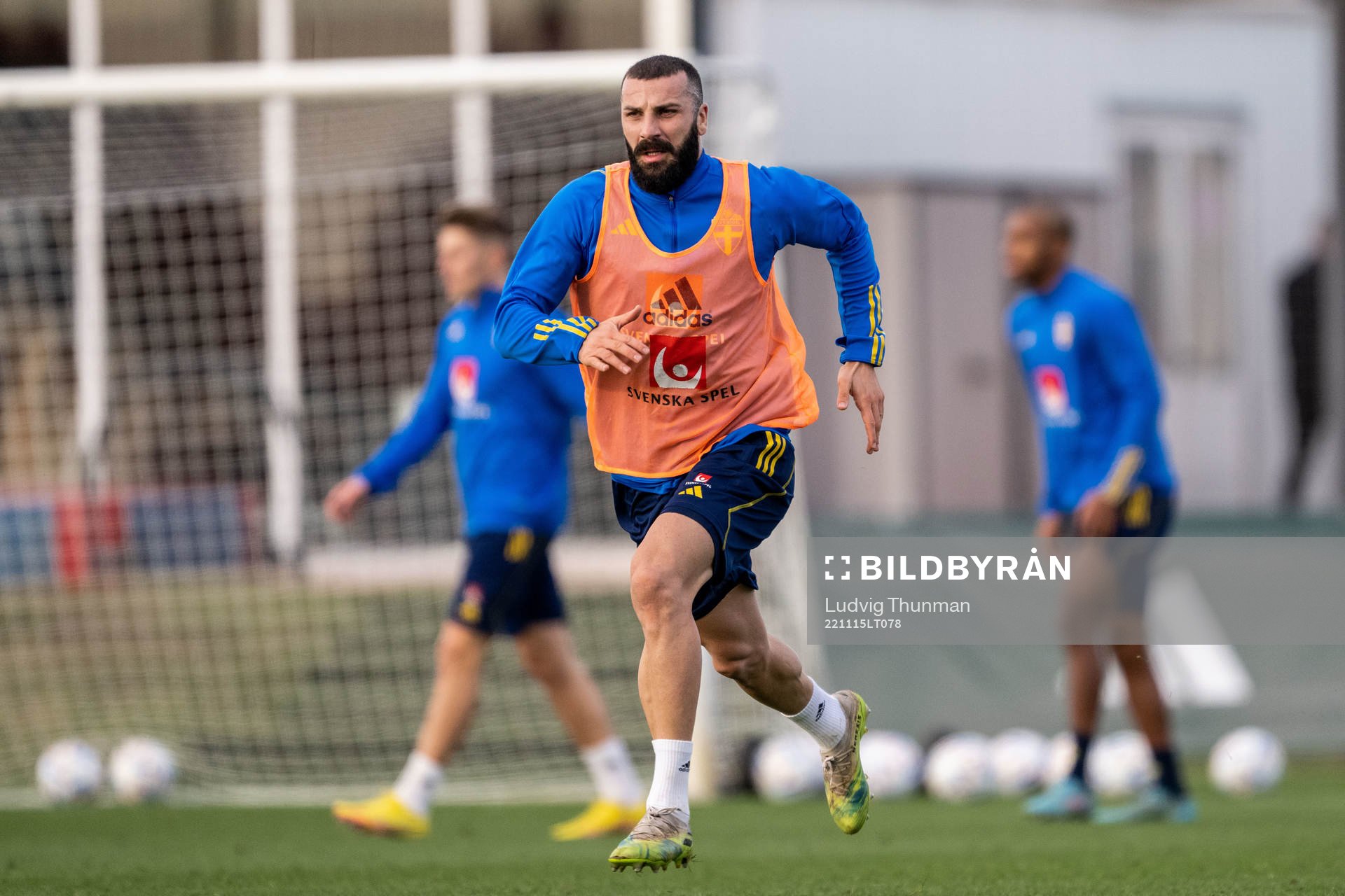 Mikael Ishak of the Swedish national football team