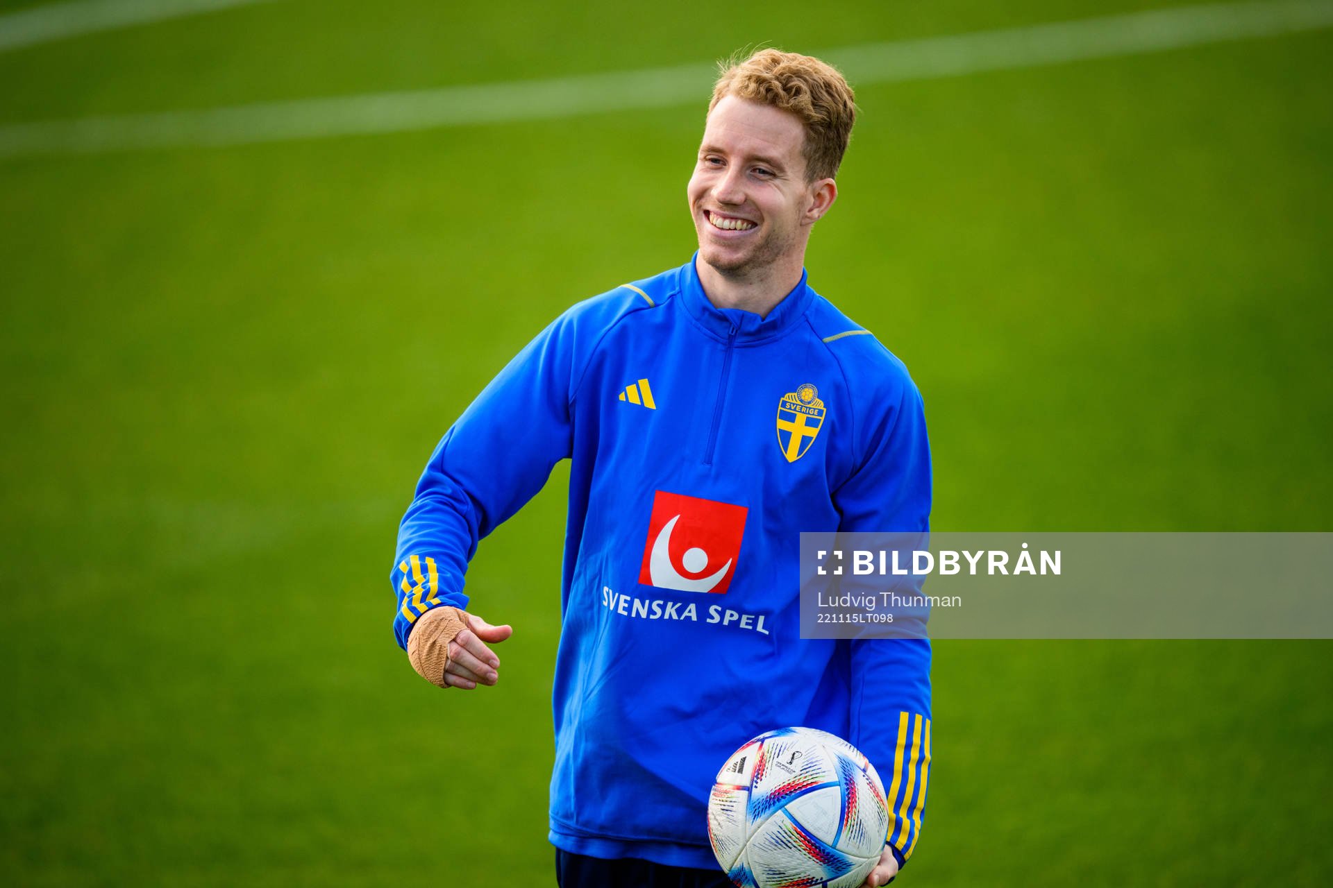 Samuel Gustafson of the Swedish national football team
