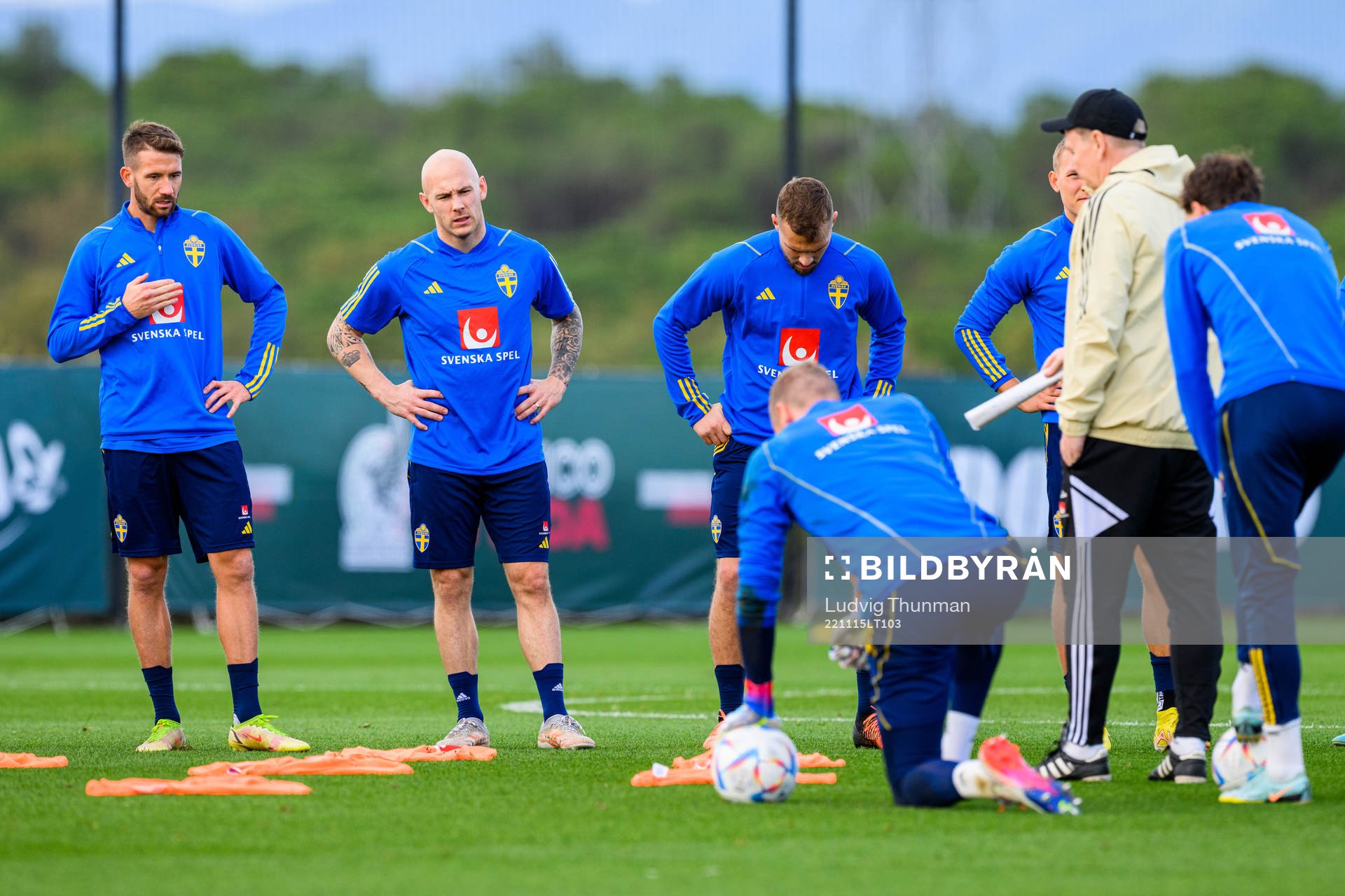 Marcus Rohdén, Magnus Eriksson and assistant coach Peter