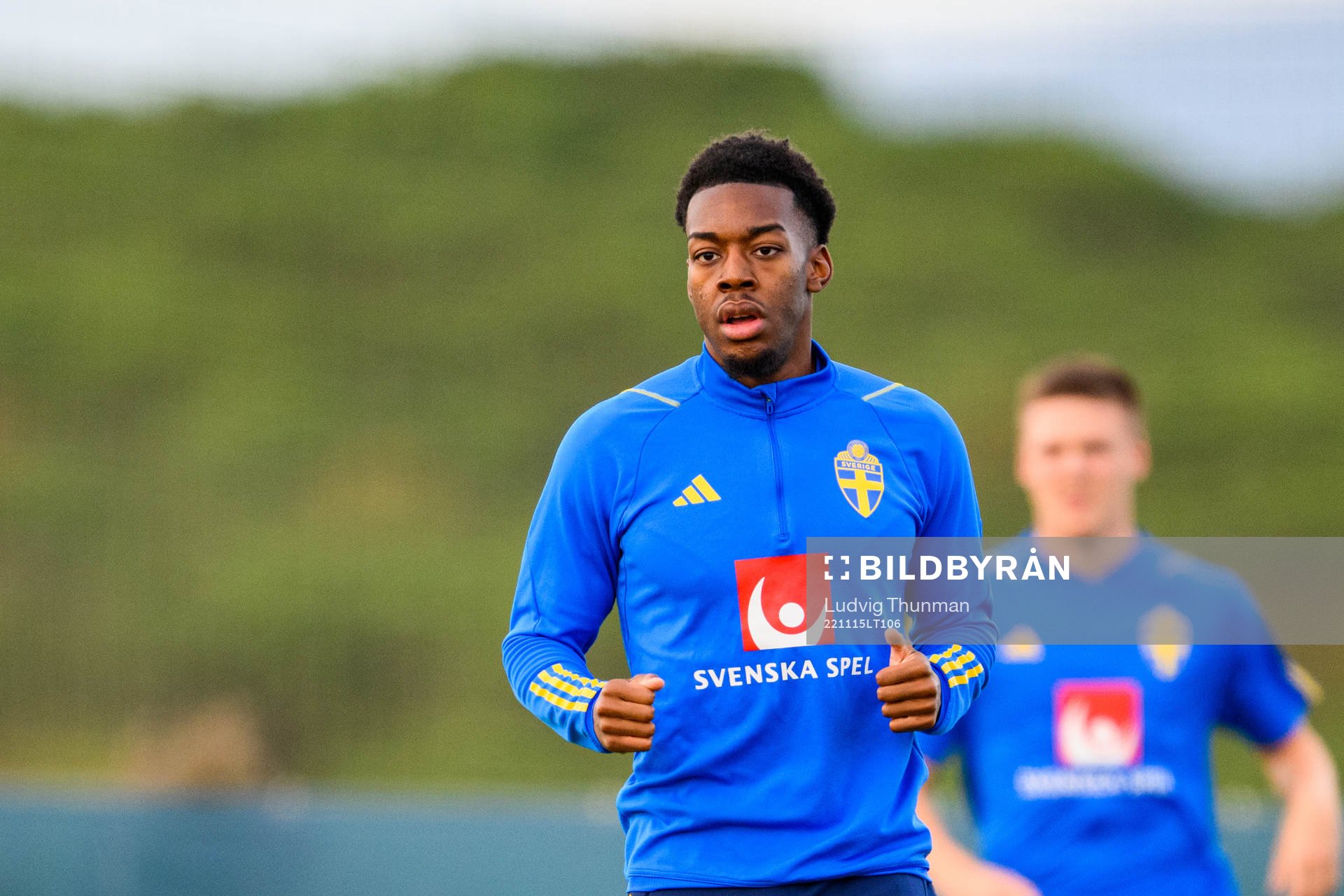 Anthony Elanga of the Swedish national football team