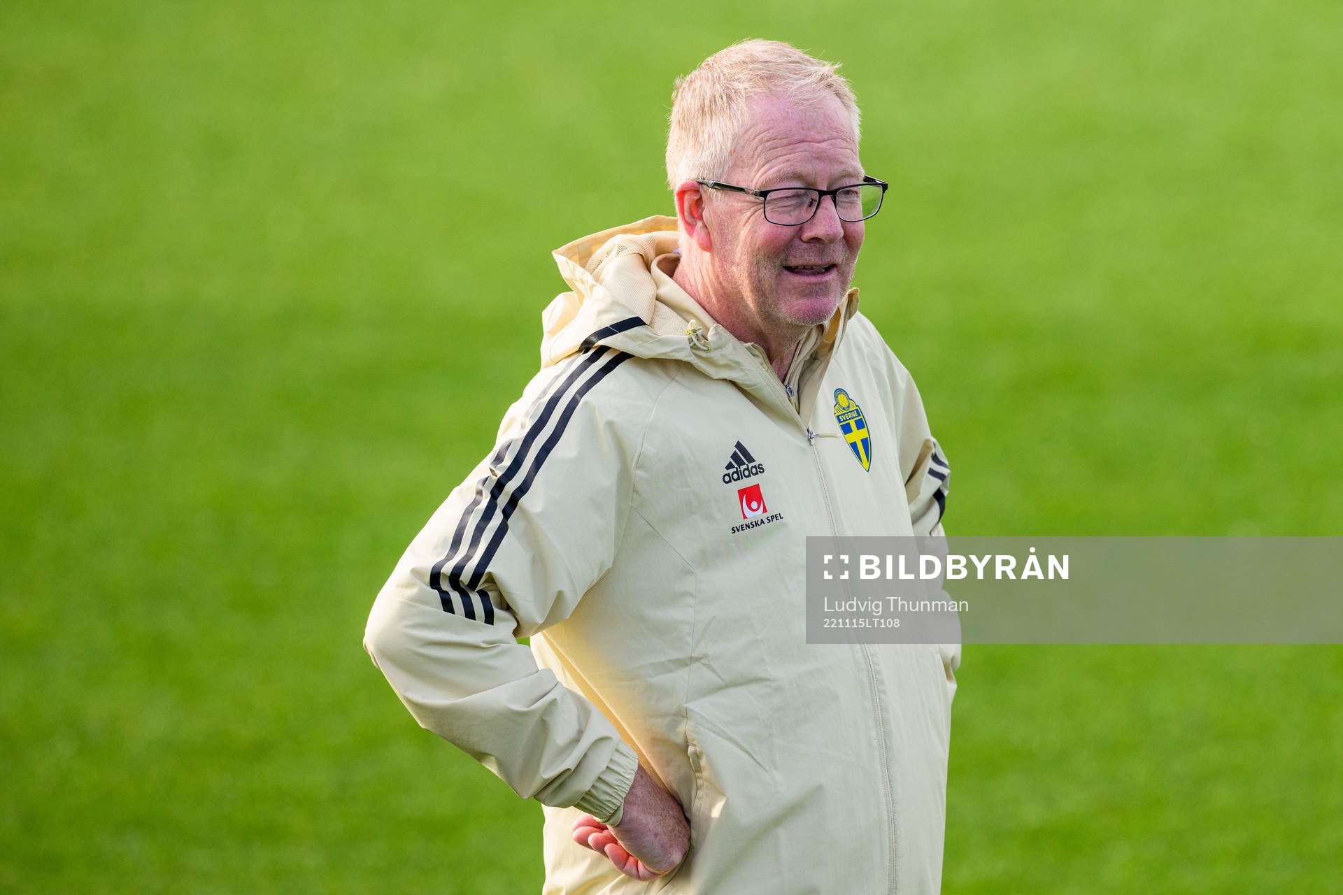 Scout Lasse Jacobsson of the Swedish national football team