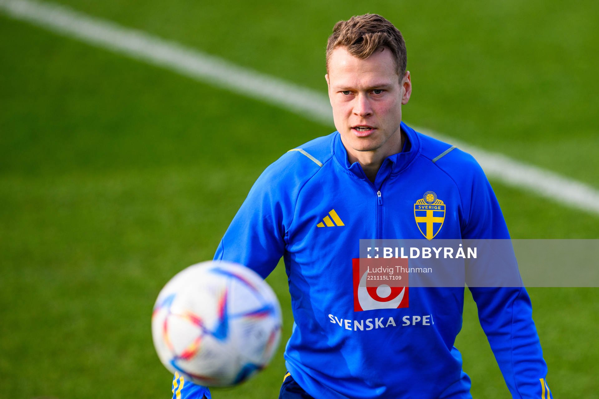 Viktor Claesson of the Swedish national football team