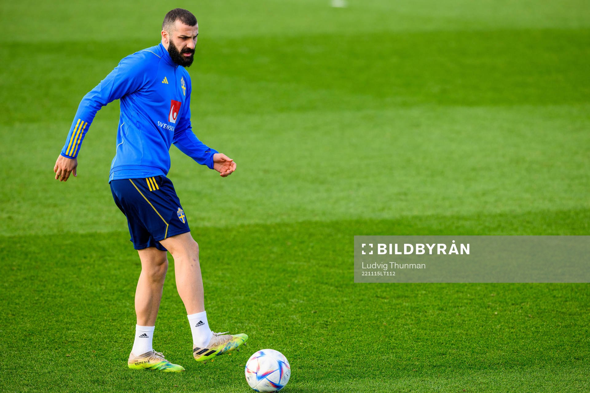 Mikael Ishak of the Swedish national football team